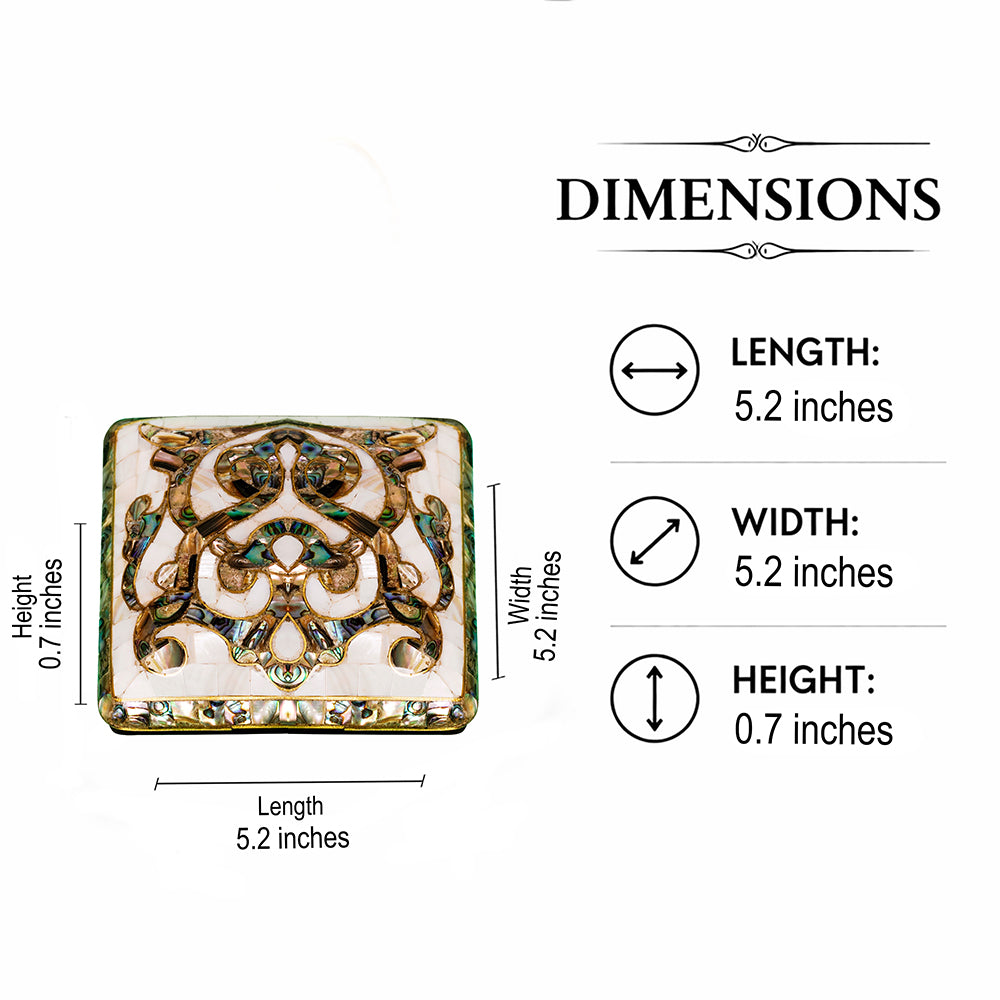 Elegant Mother-of-Pearl Trinket Box