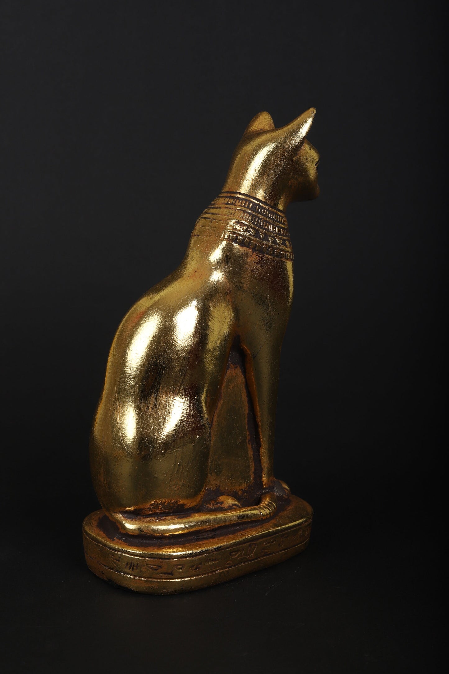 Egyptian Cat Goddess Bastet and Isis in between