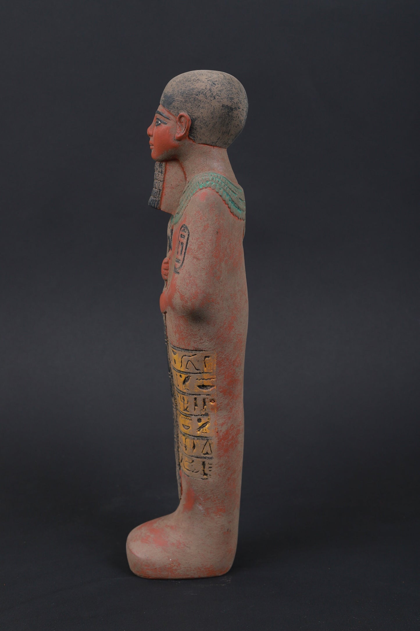 Unique statue antique of the Egyptian Ptahhotep, Minster and Philosopher writer of the world Oldest Book (2200 BCE)