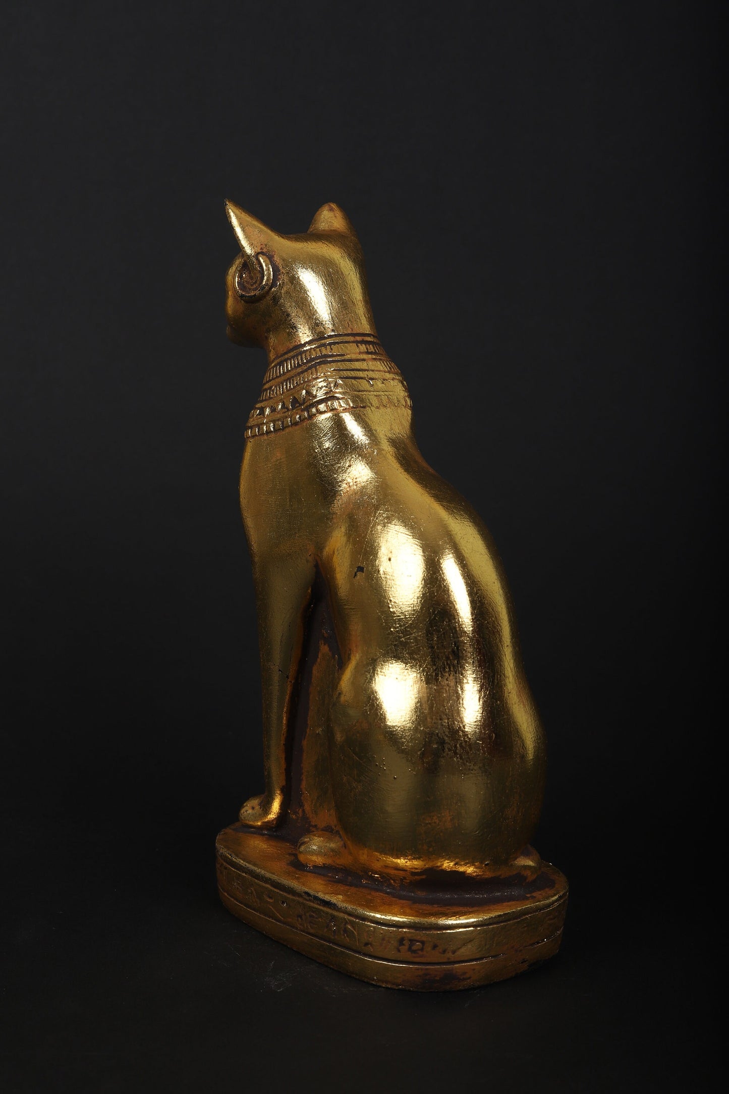 Egyptian Cat Goddess Bastet and Isis in between