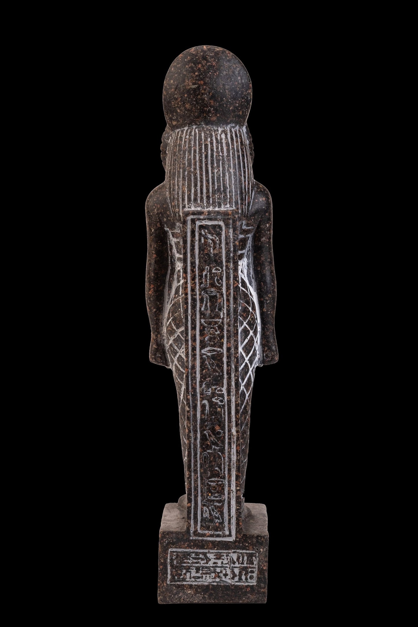 Ancient Egyptian statue of Pharaoh Sekhmet , whose Lioness head with a woman's body has the eye of the sun