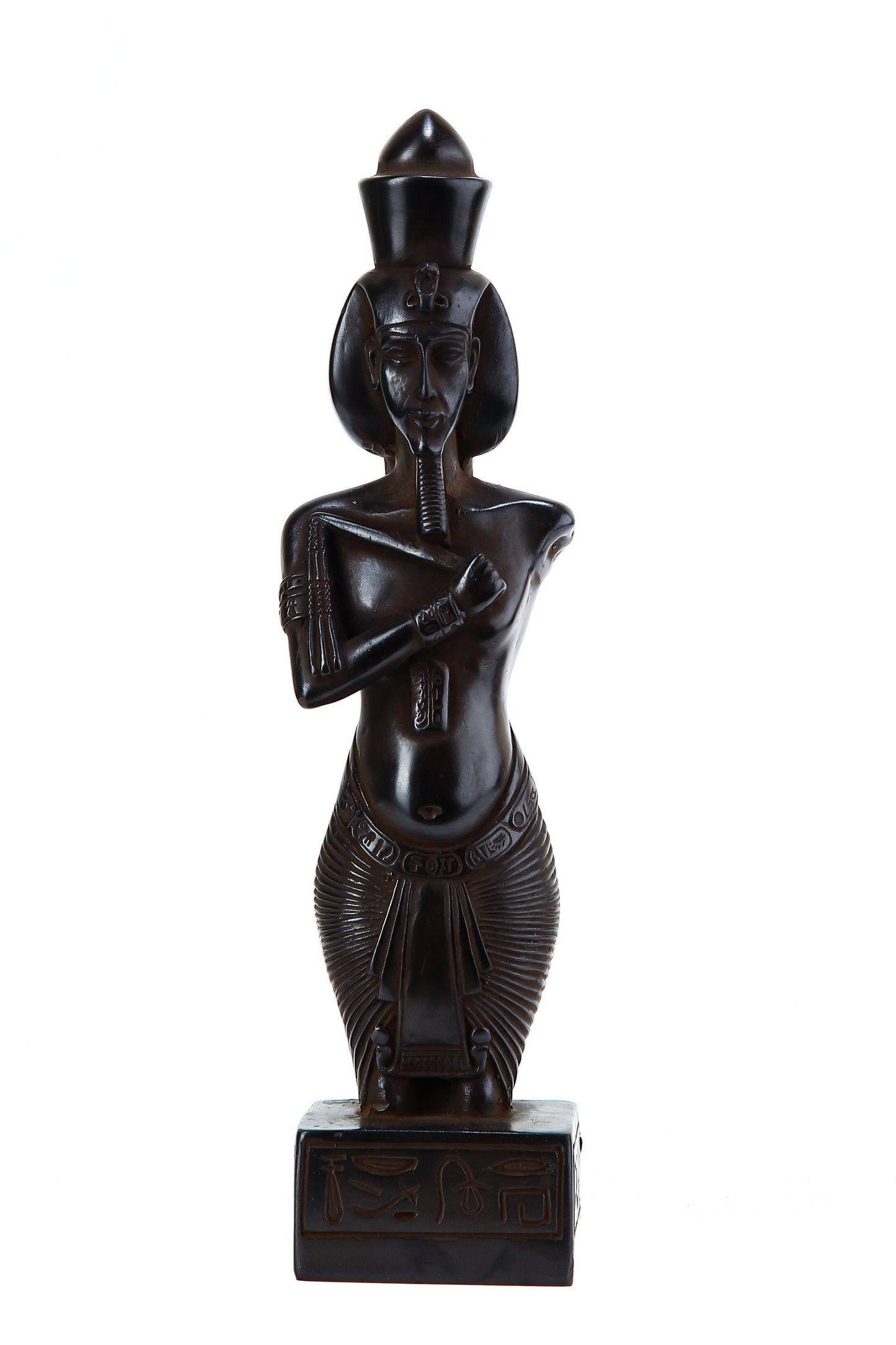 Ancient Egyptian statue of king Akhenaten also spelled Echnaton