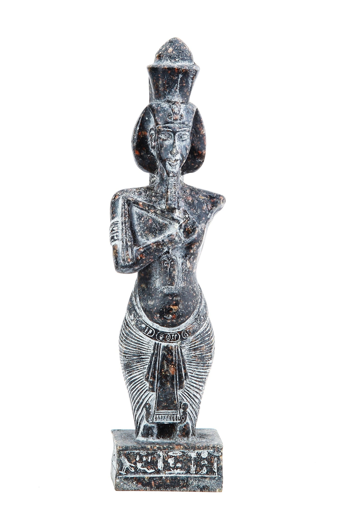 Ancient Egyptian statue of king Akhenaten also spelled Echnaton made in Egypt
