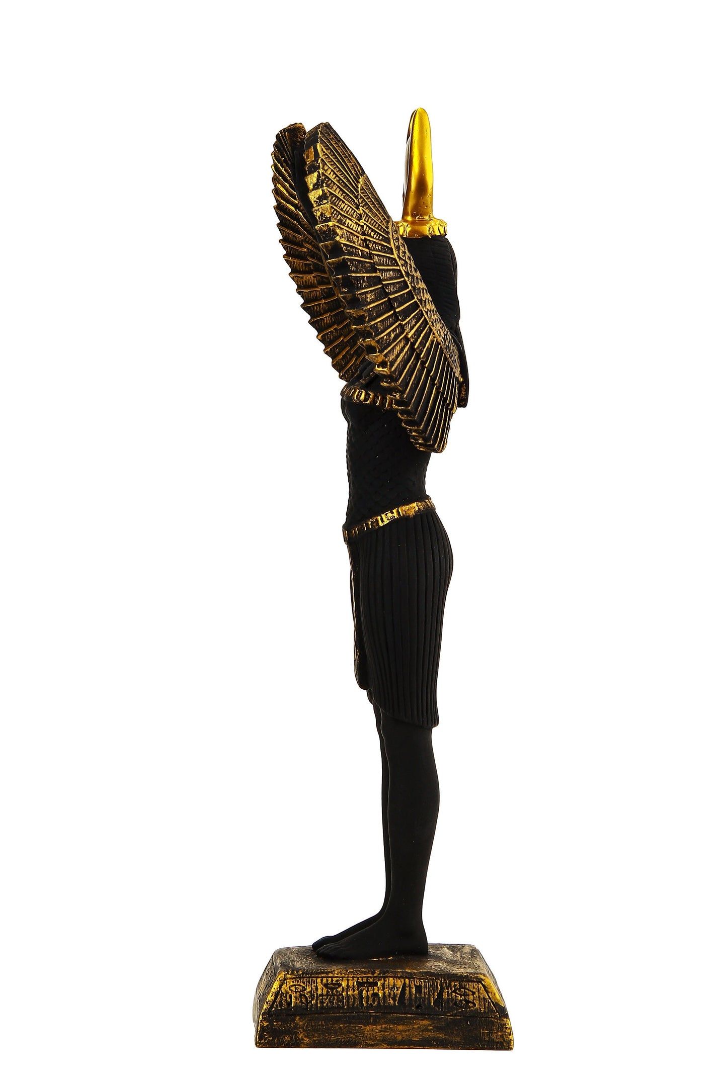 Ancient statue of Isis wings Goddess of fertility and was also known as the goddess of motherhood, magic, death and healing in Old Egypt
