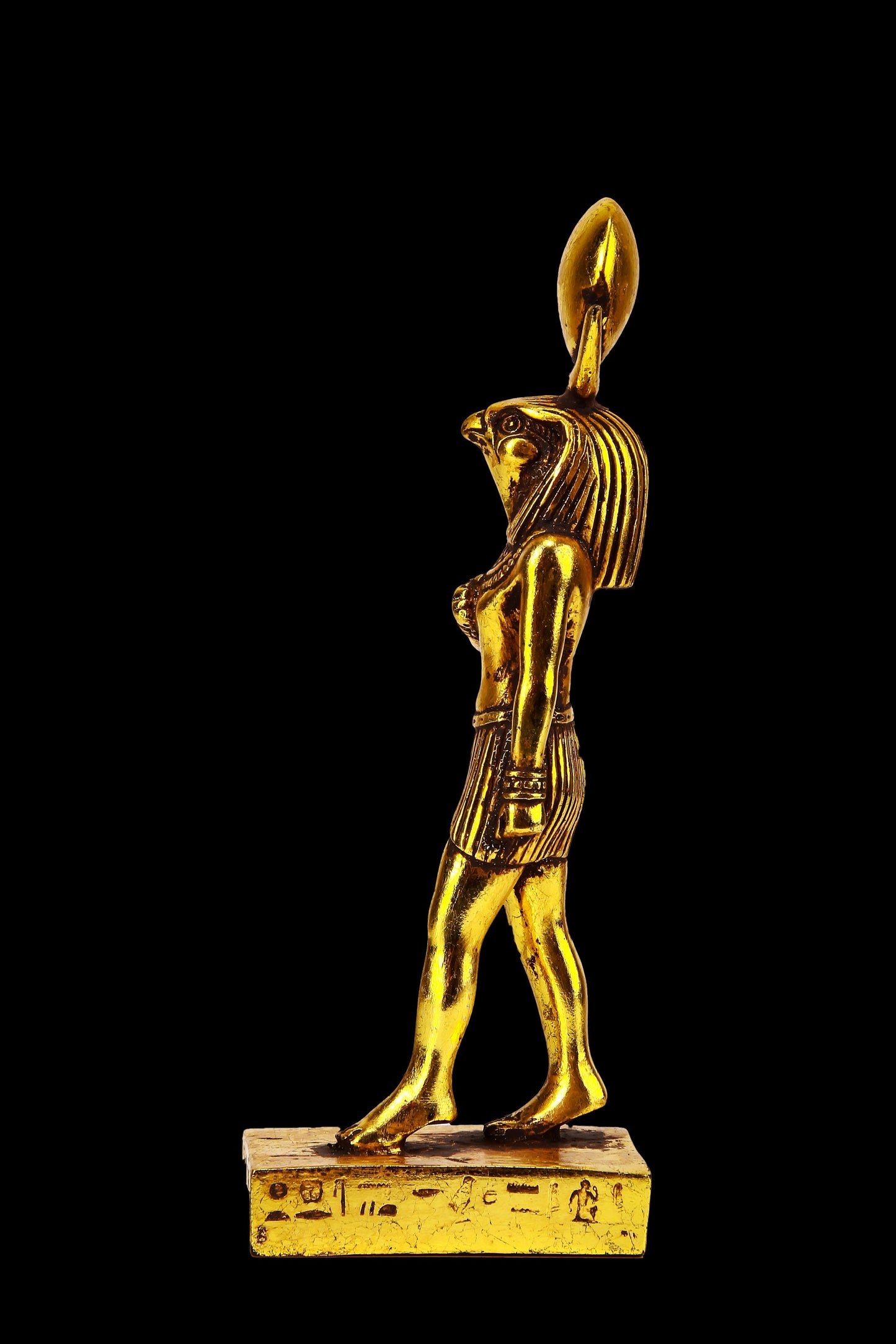 Ancient Egyptian statue of sun God Ra Harakhte made in Egypt In one of his many forms