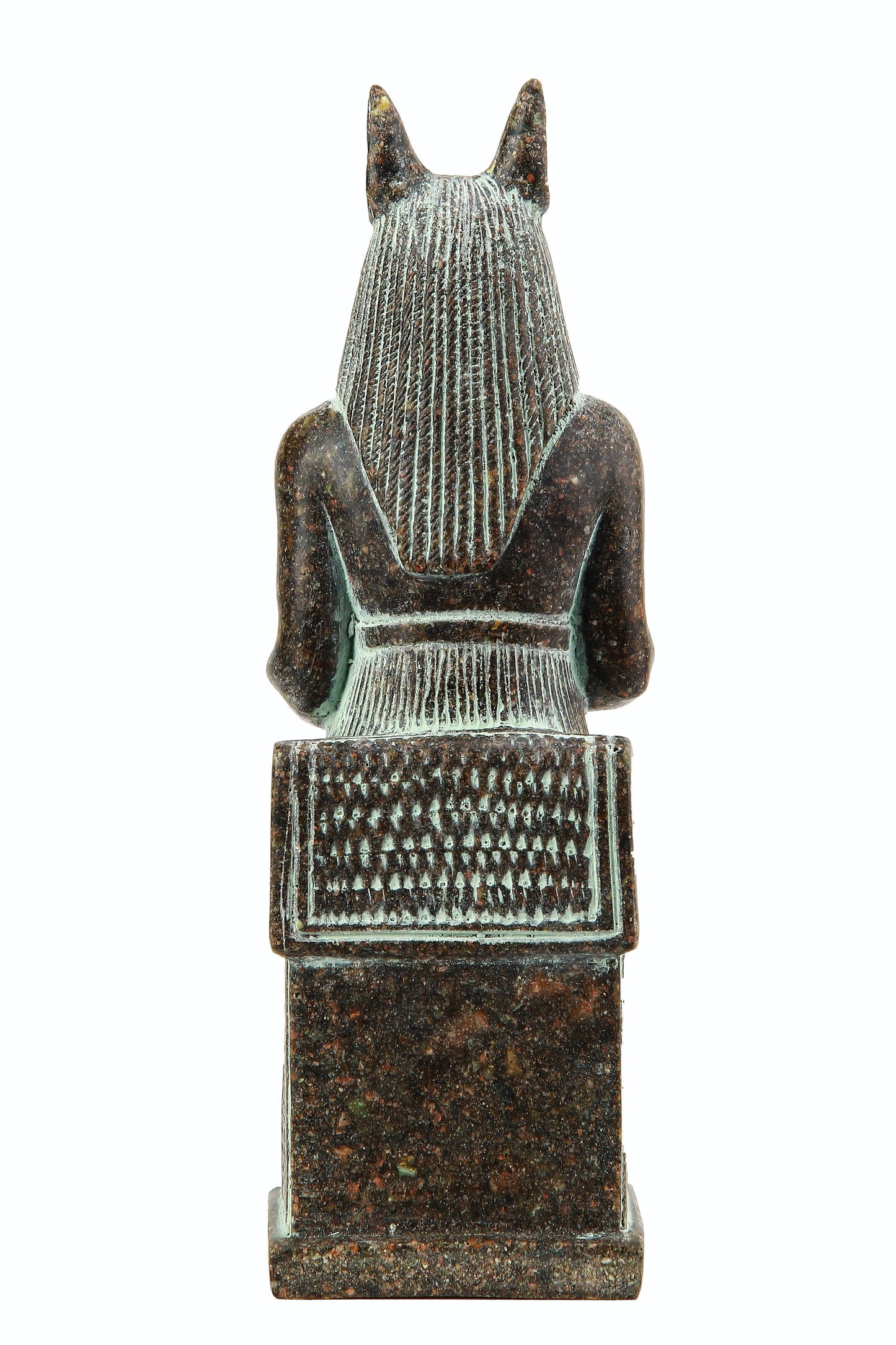 Seated Anubis statue God of Death sculpture granite stone made in Egypt Anubis