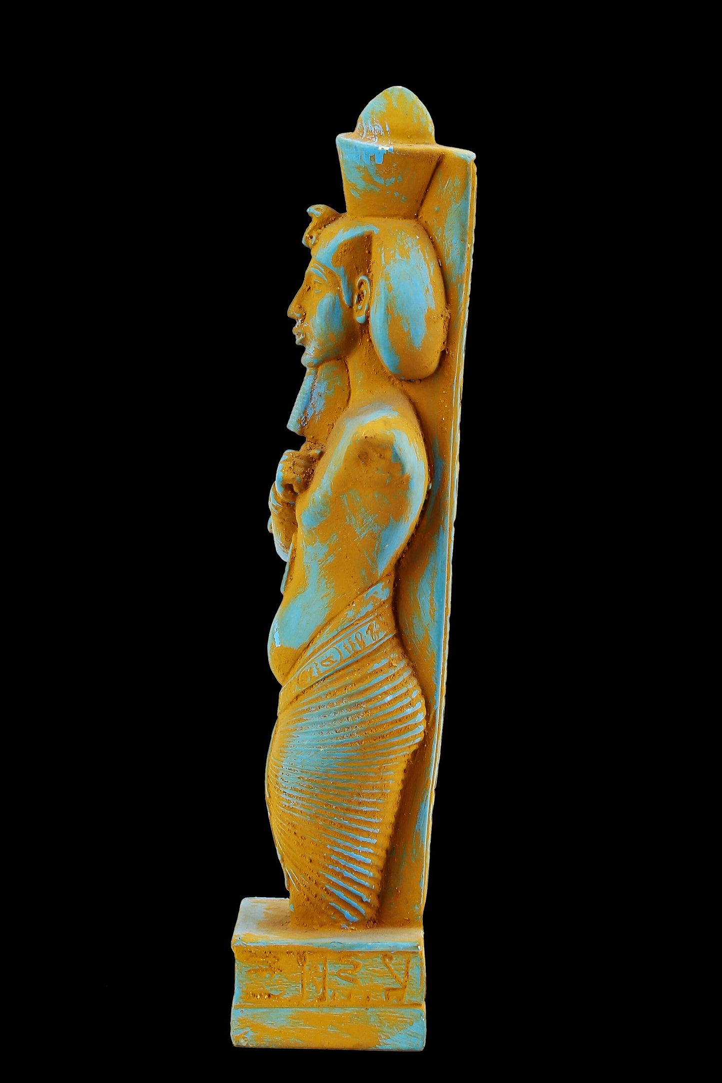 Ancient Egyptian statue of king Akhenaten (Amenhotep IV) (about 1351-1334 BC) King of th 18th dynasty Made in Egypt.