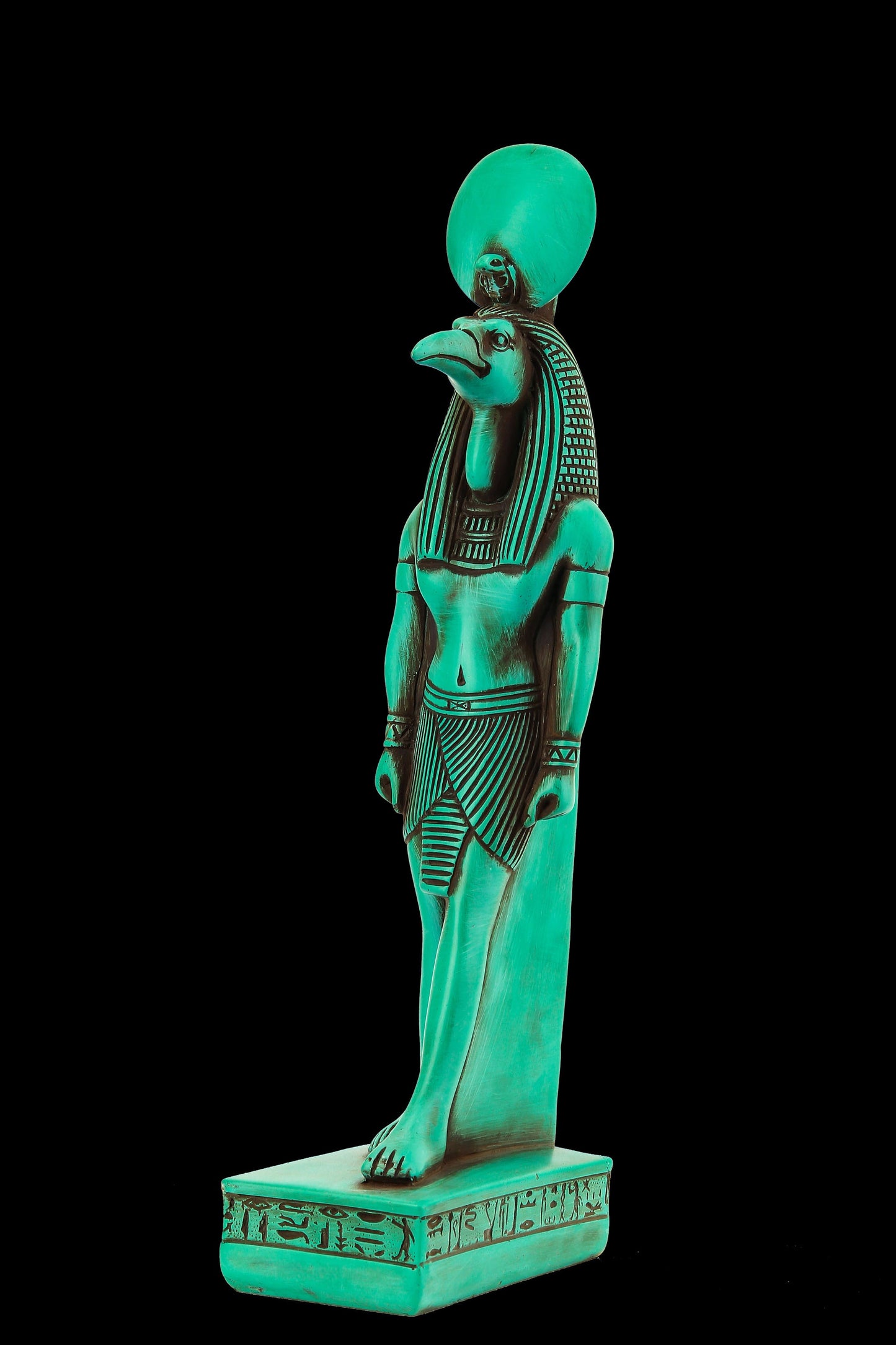 Ancient Egyptian statue of Thoth Symbol of moon, magic, and master of knowledge. He was depicted as an Ibis bird or a baboon Made in Egypt.