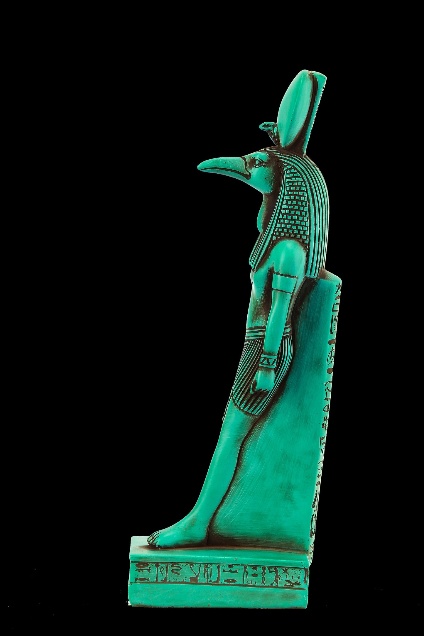 Ancient Egyptian statue of Thoth Symbol of moon, magic, and master of knowledge. He was depicted as an Ibis bird or a baboon Made in Egypt.