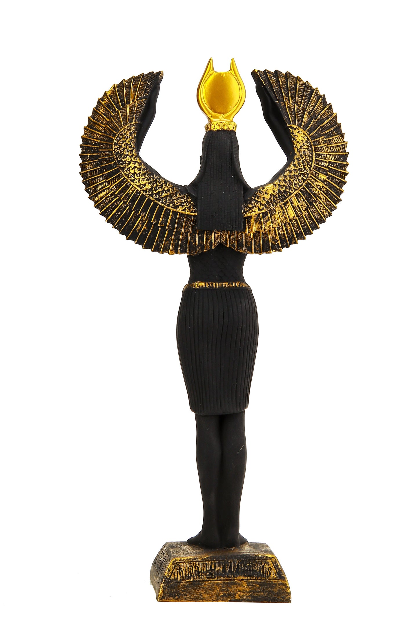 Ancient statue of Isis wings Goddess of fertility and was also known as the goddess of motherhood, magic, death and healing in Old Egypt