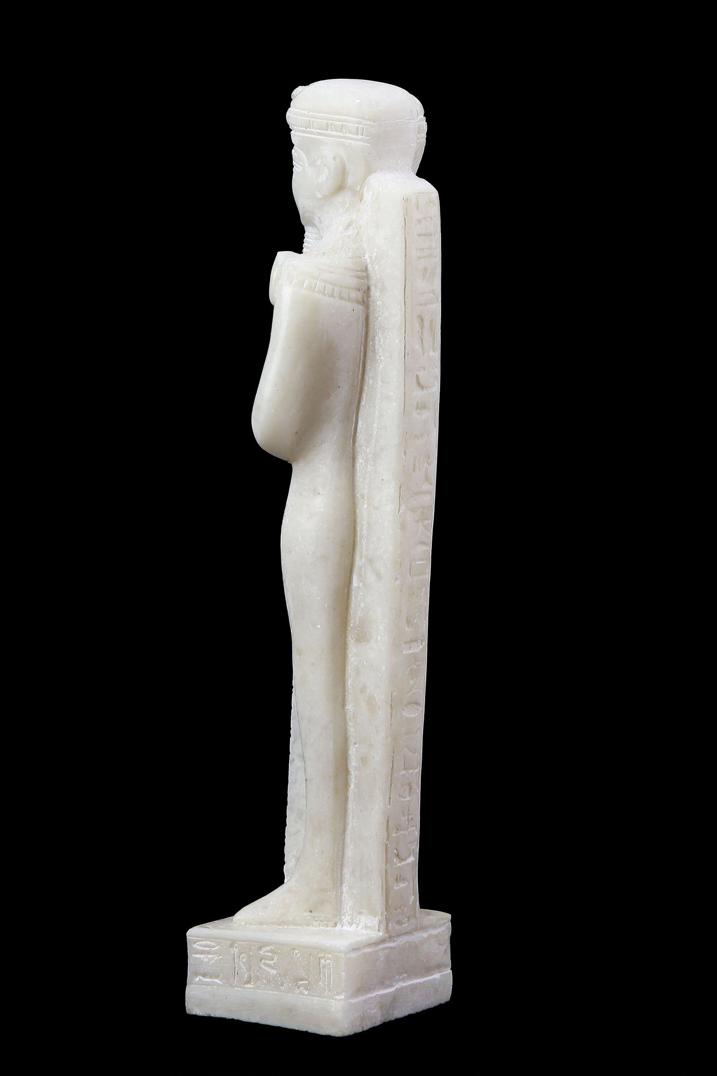 Ancient Egyptian statue of Khonsu the God of the moon marble stone made in Egypt