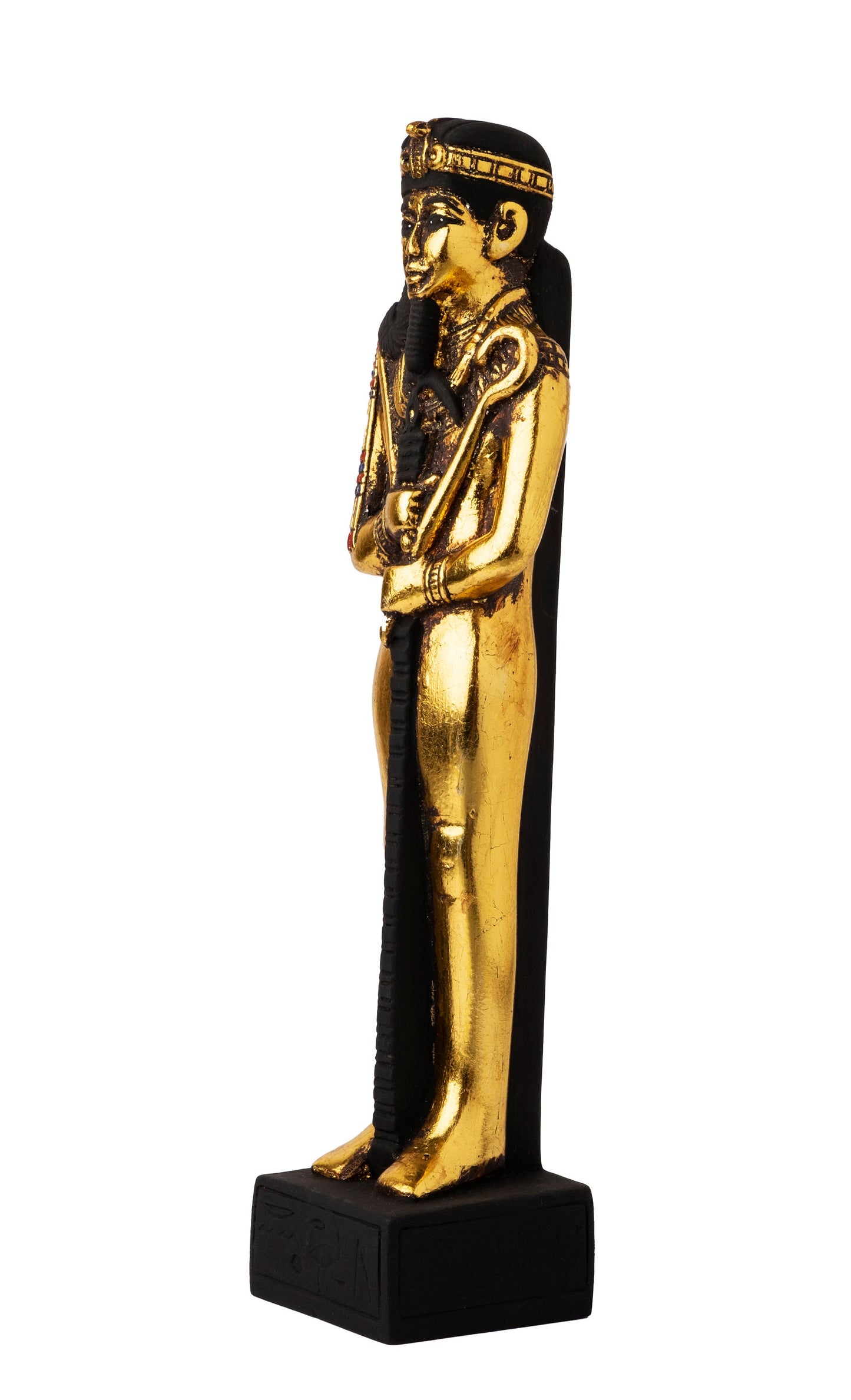 Unique Egyptian Altar Statue of Khensu The God of the moon & Time standing and holding the stick with amazing made with Egyptian soul