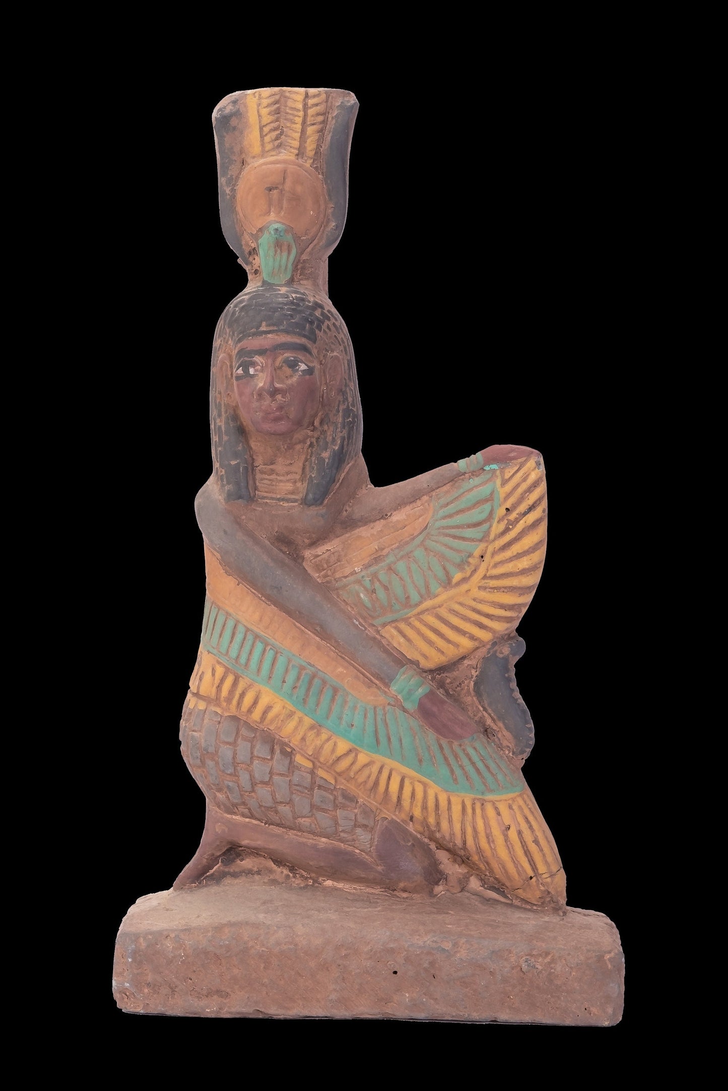 Ancient Egyptian statue of Isis wings Goddess of fertility - Made in Egypt