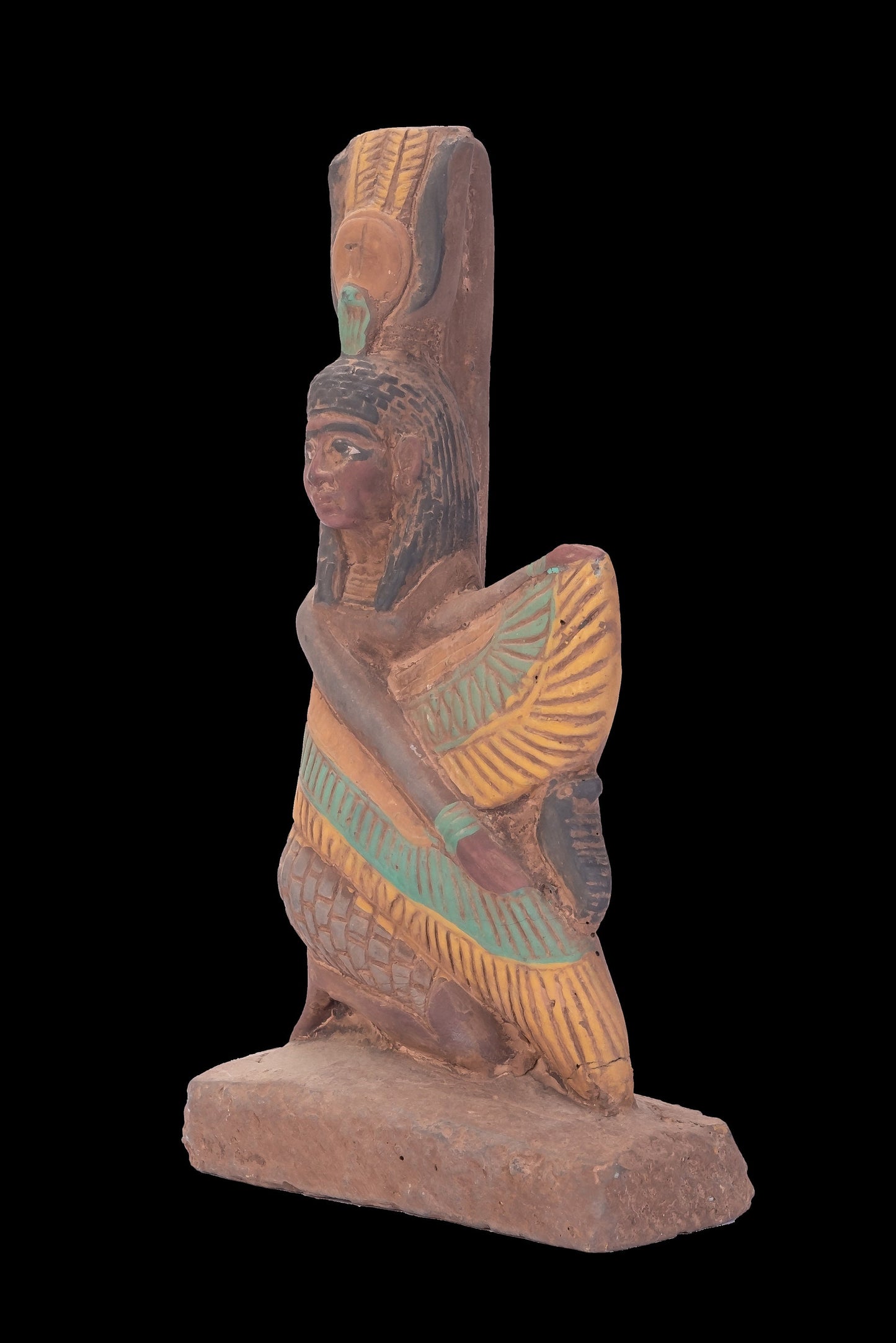 Ancient Egyptian statue of Isis wings Goddess of fertility - Made in Egypt