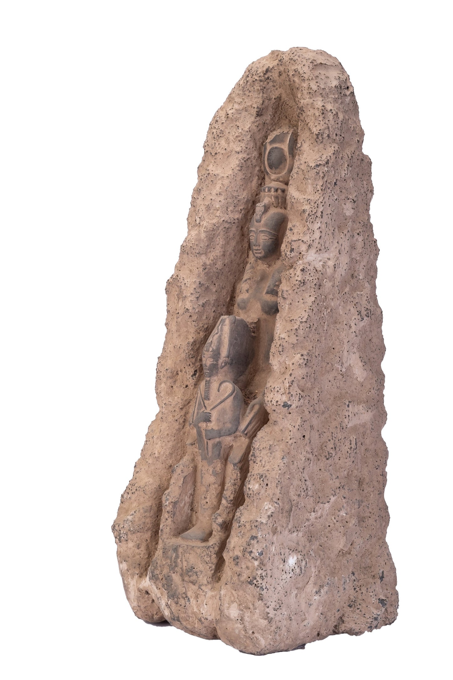 Ancient Egyptian statue of Isis & Osiris- recommended for lovers! The Beautiful Isis Hugs the Love her Life Osiris-Replica Altar statue