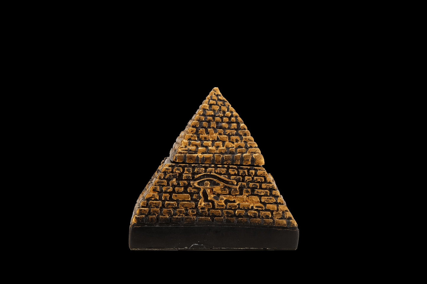 Vintage pyramid Trinket Box - Bronze finish Ancient Egyptian Pyramid Jewelry Box -Desk Box - Egyptian Home Decor
