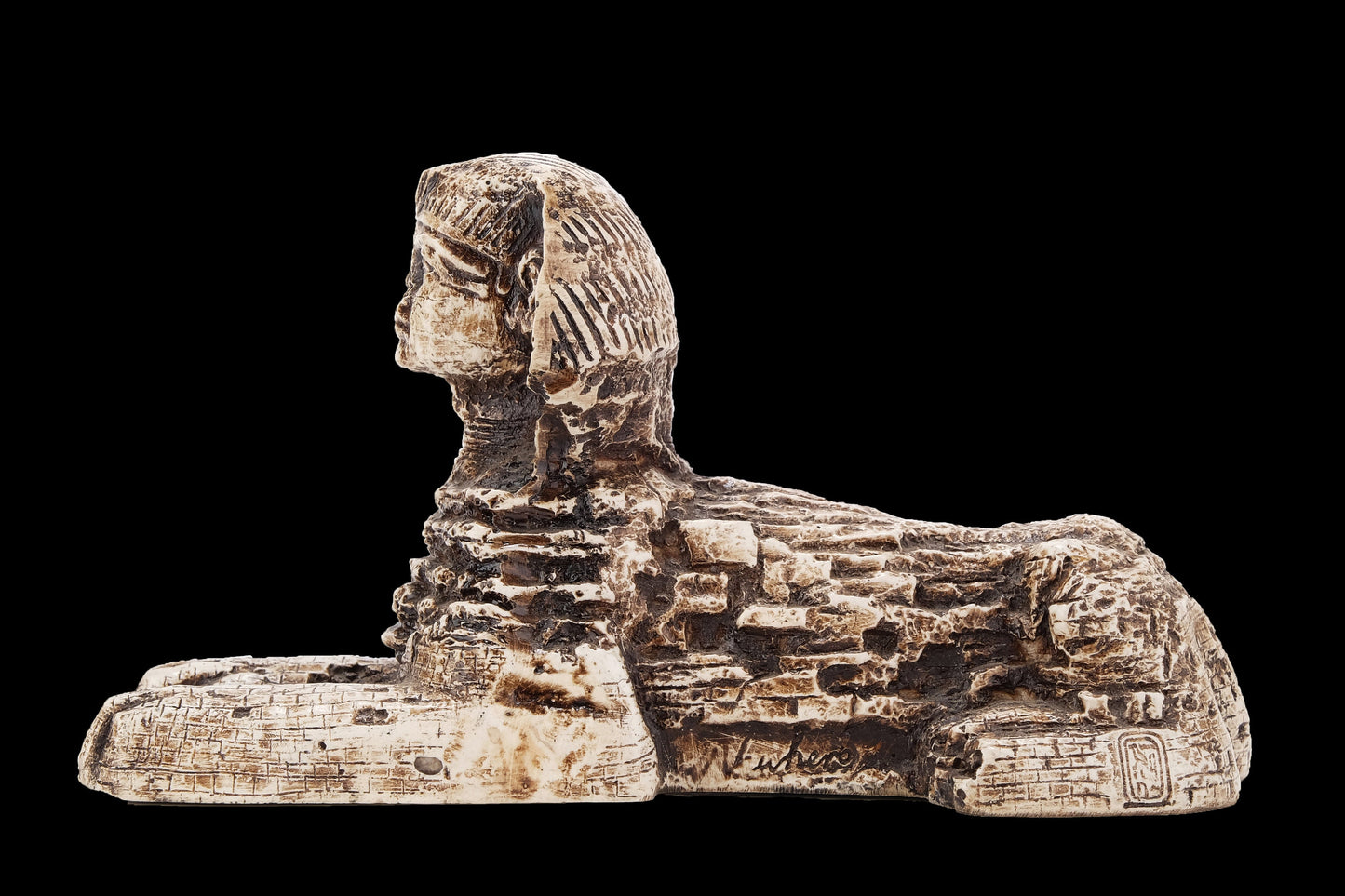 Egyptian statue sphinx heavy limestone made in Egypt