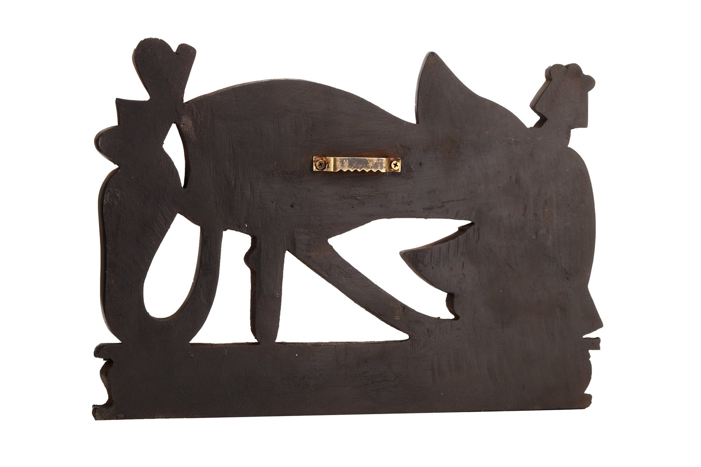 Ancient Egyptian Art Wall Relief Eye of Horus sculpture black heavy stone made in Egypt