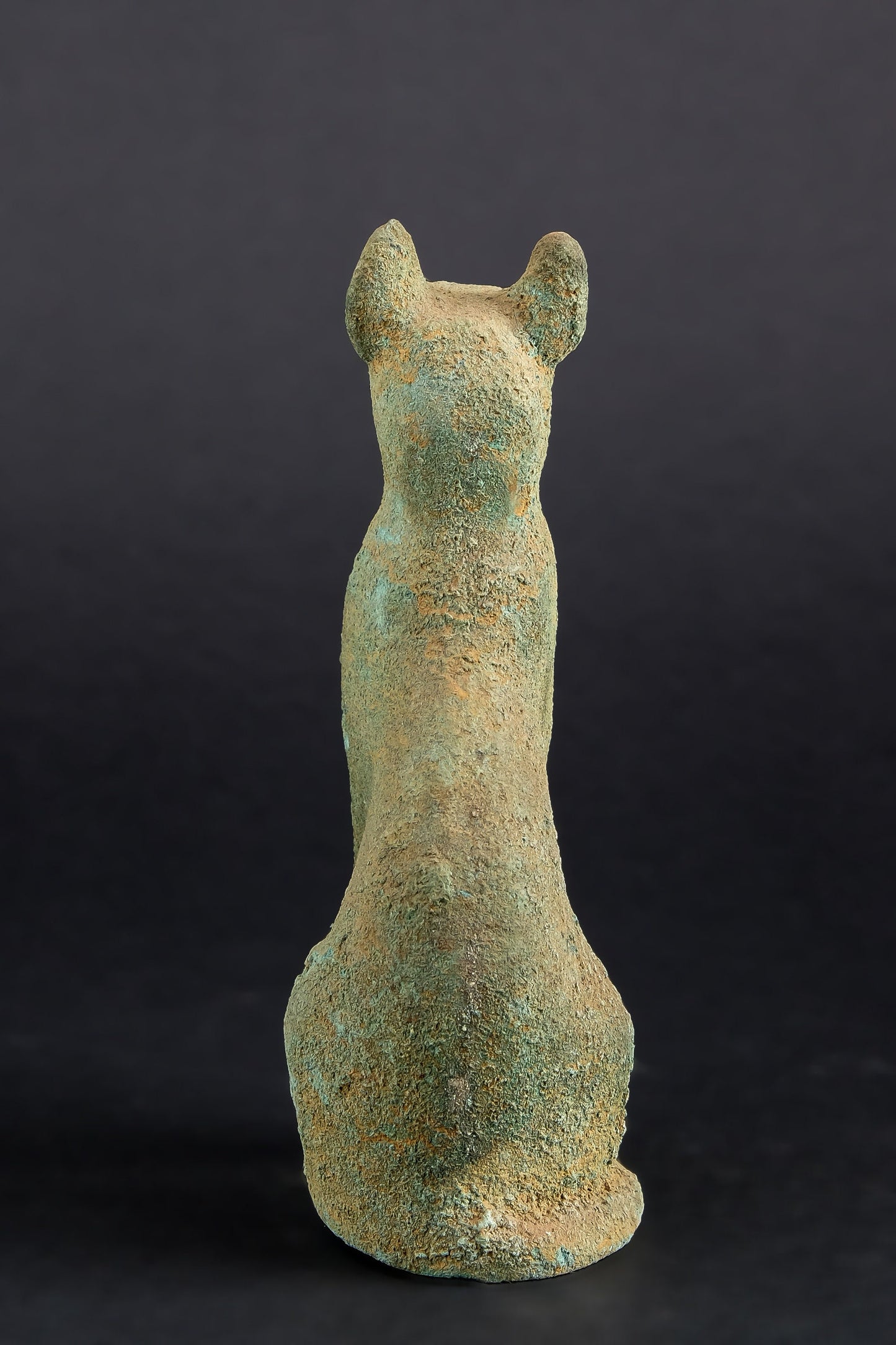 Ancient Egyptian statue of Bastet cat made of Bronze-Hand carved - made in Egypt