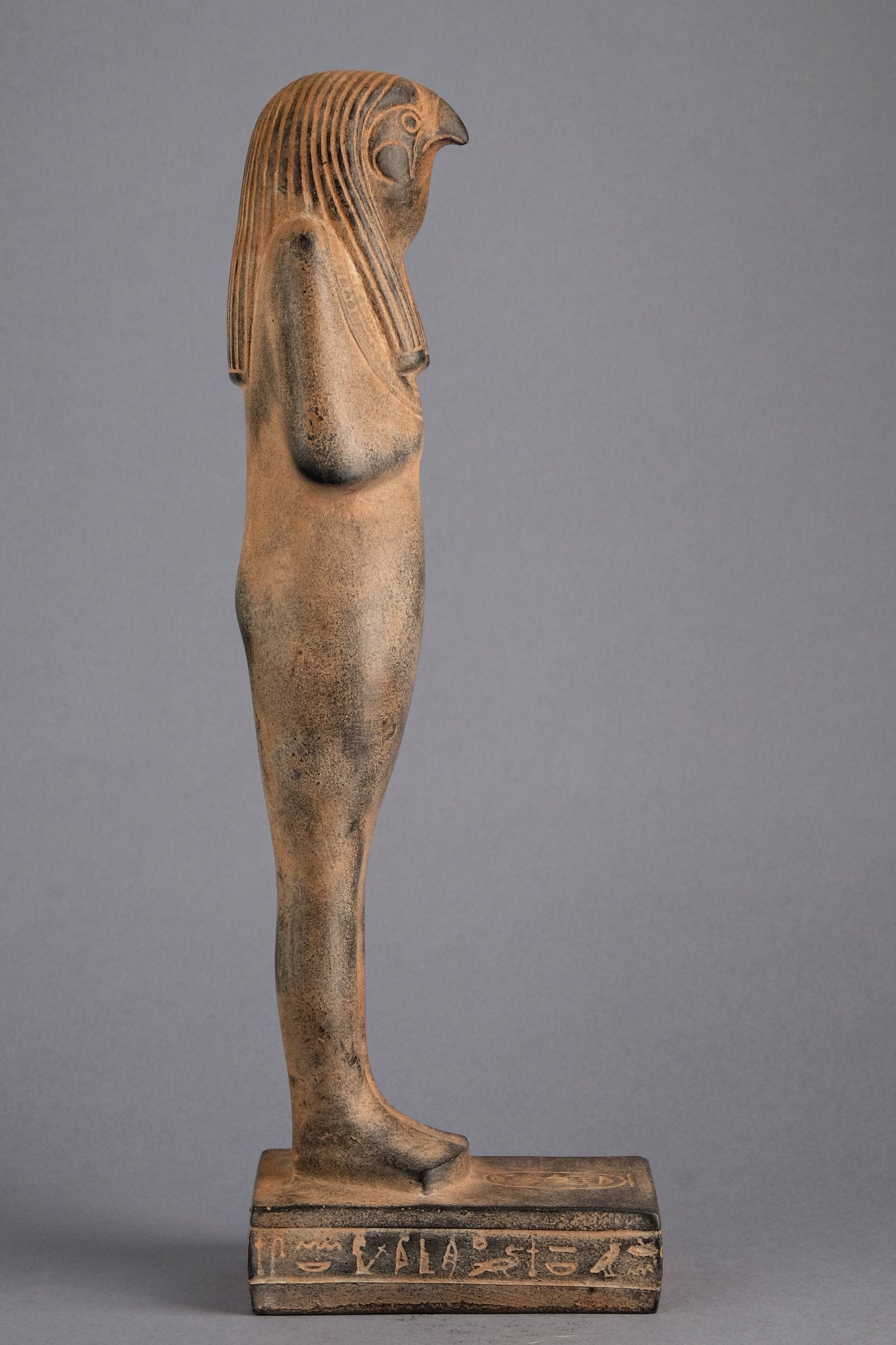 Ancient Egyptian statue Horus Ushabti as a Falcon Symbol of Sky heavy black stone Egyptian Art made in Egypt