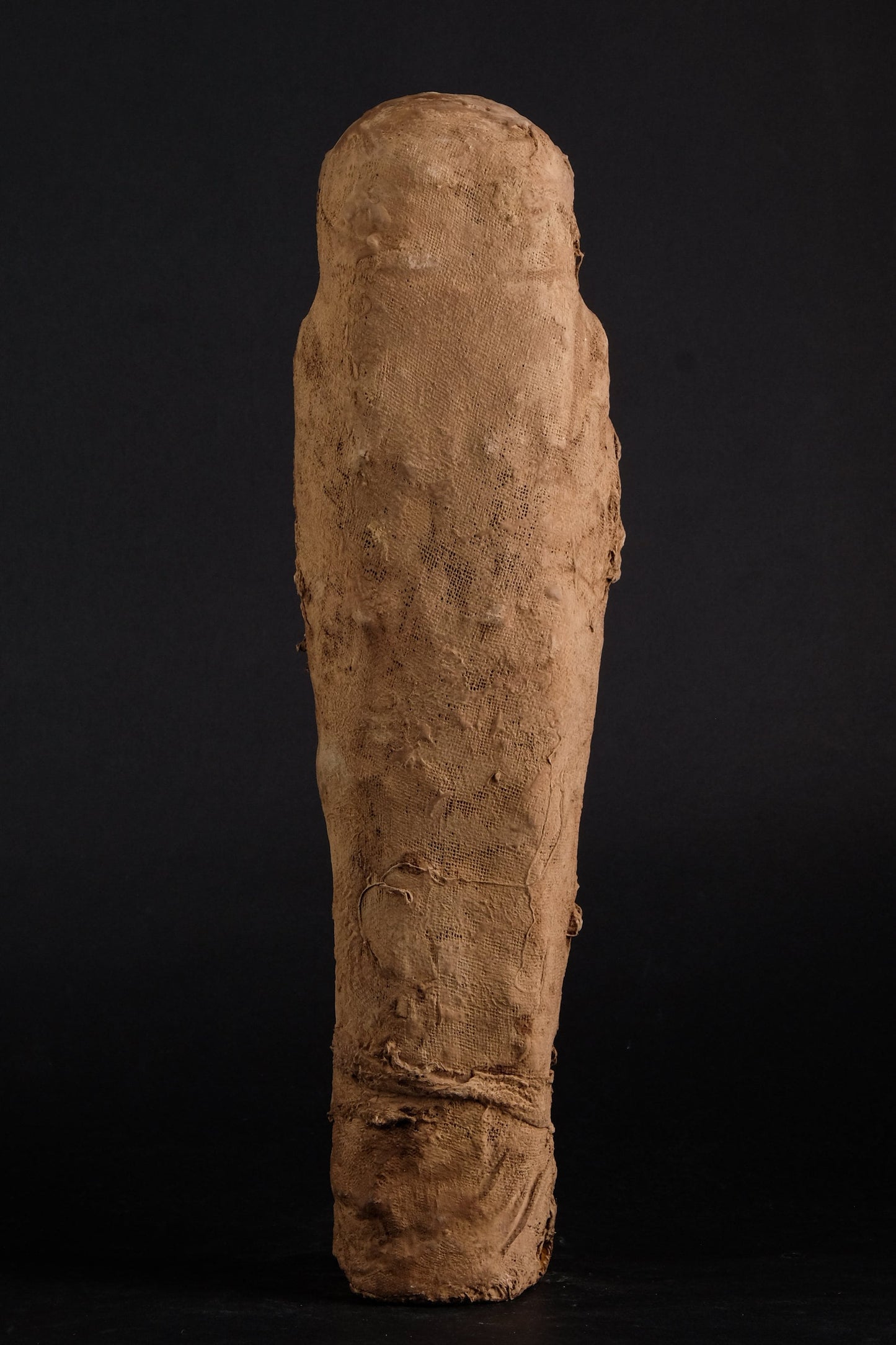 Unique ancient Egyptian statue of Ushabti Isis Heavy stone Gold leaf hand painted wrapped with linen made in Egypt