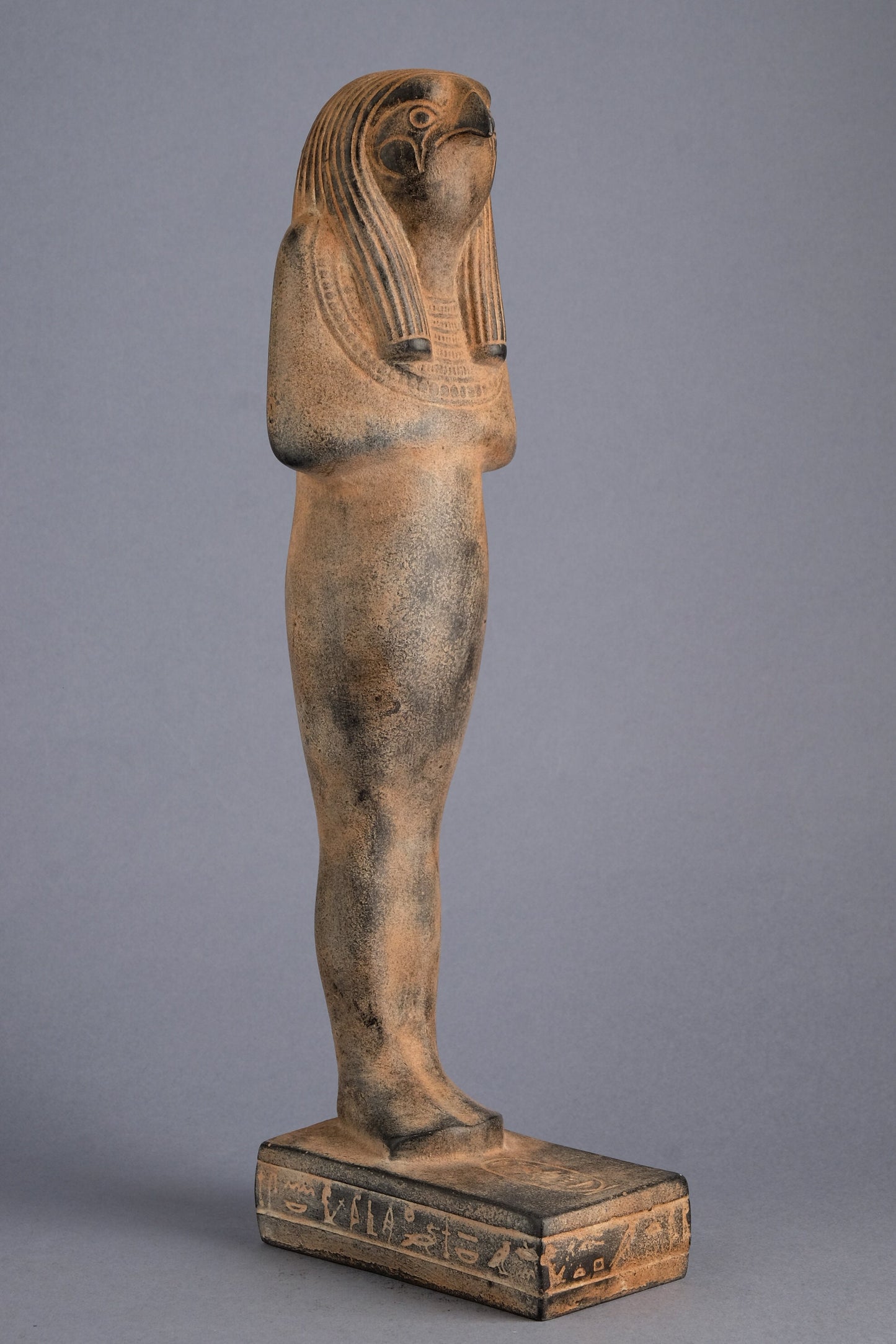 Ancient Egyptian statue Horus Ushabti as a Falcon Symbol of Sky heavy black stone Egyptian Art made in Egypt