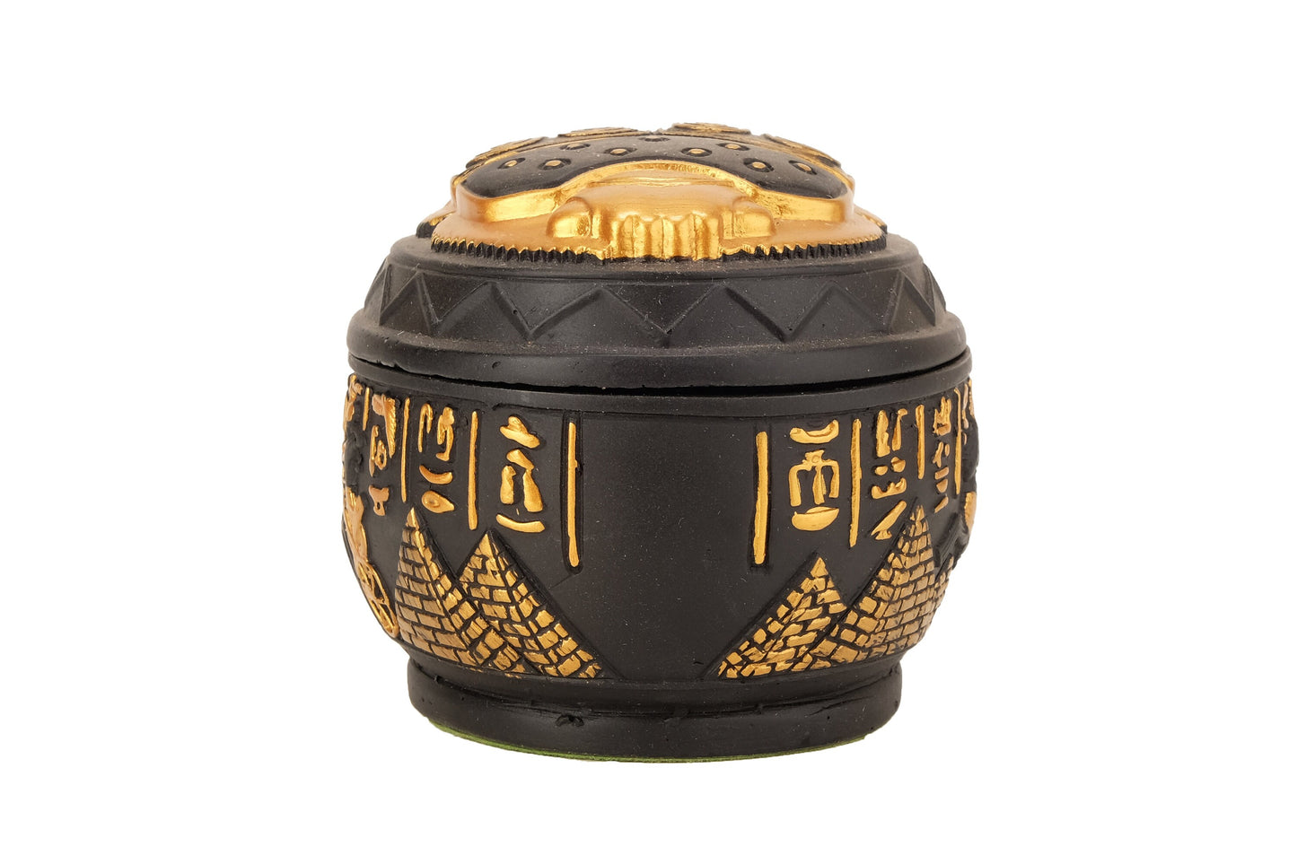 Fantastic Unique Ancient Egyptian Art Scarab as a Jewelry Box. Heavy stone Unique painted colored made in Egypt