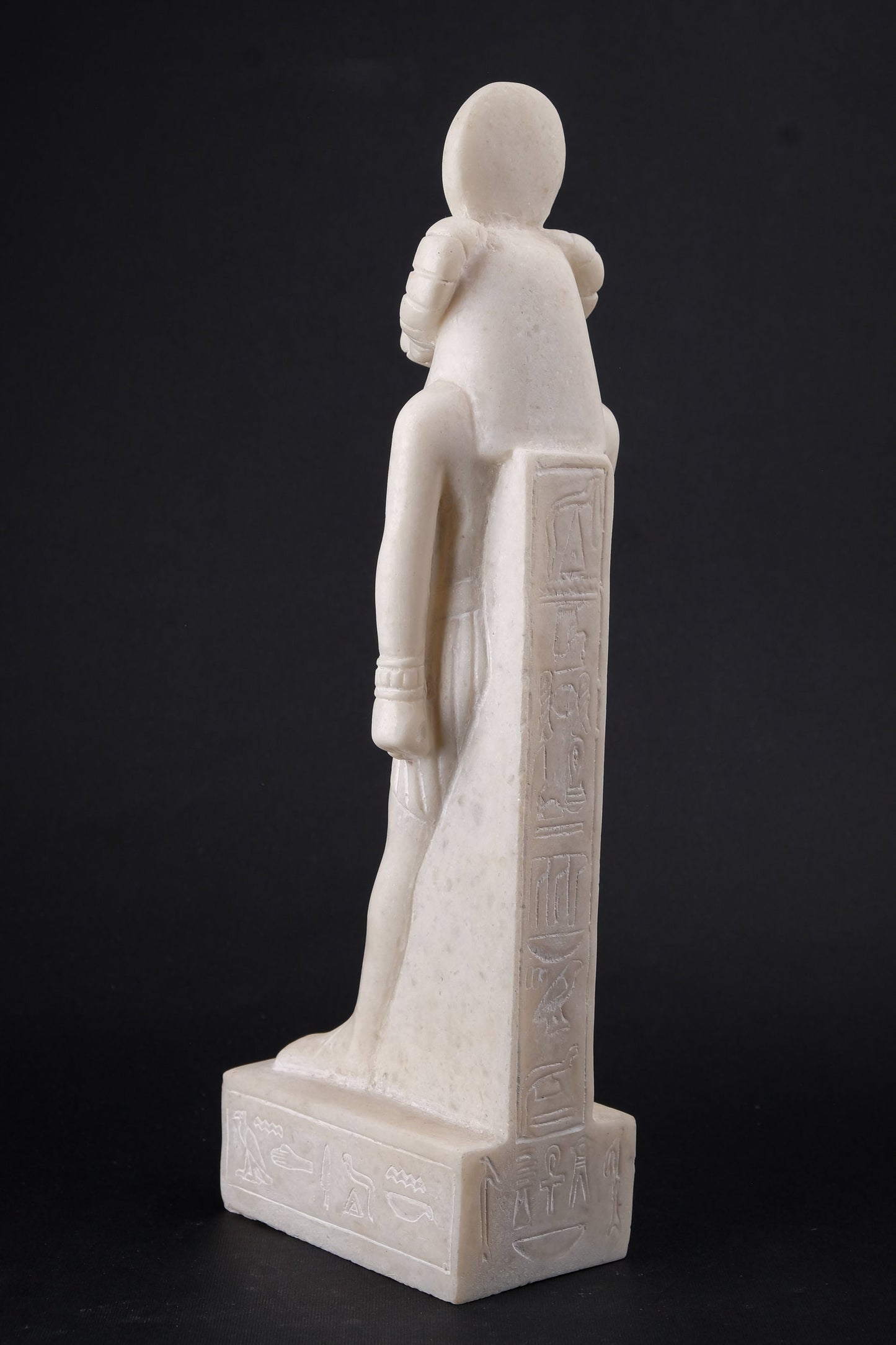 Ancient Egyptian Statue of Goddess Khnum Sculpture marble stone made in Egypt