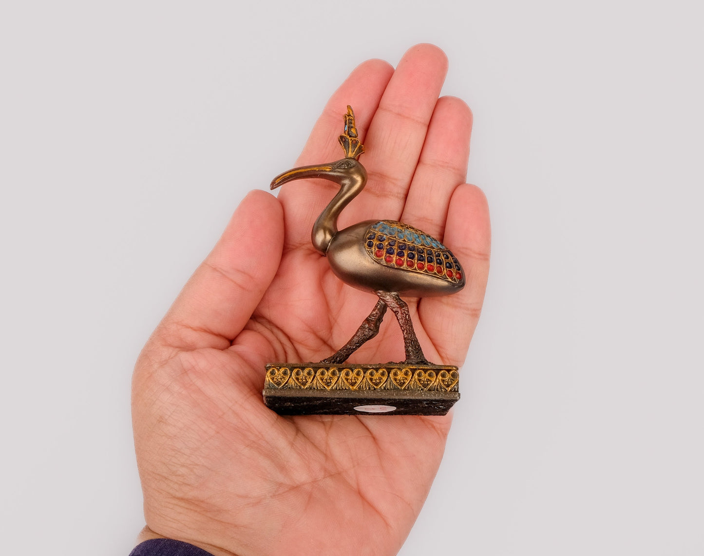 Egyptian Thoth statue, as the Sacred Ibis God of moon, wisdom, magic, and master of knowledge - He was depicted as an Ibis bird or a baboon