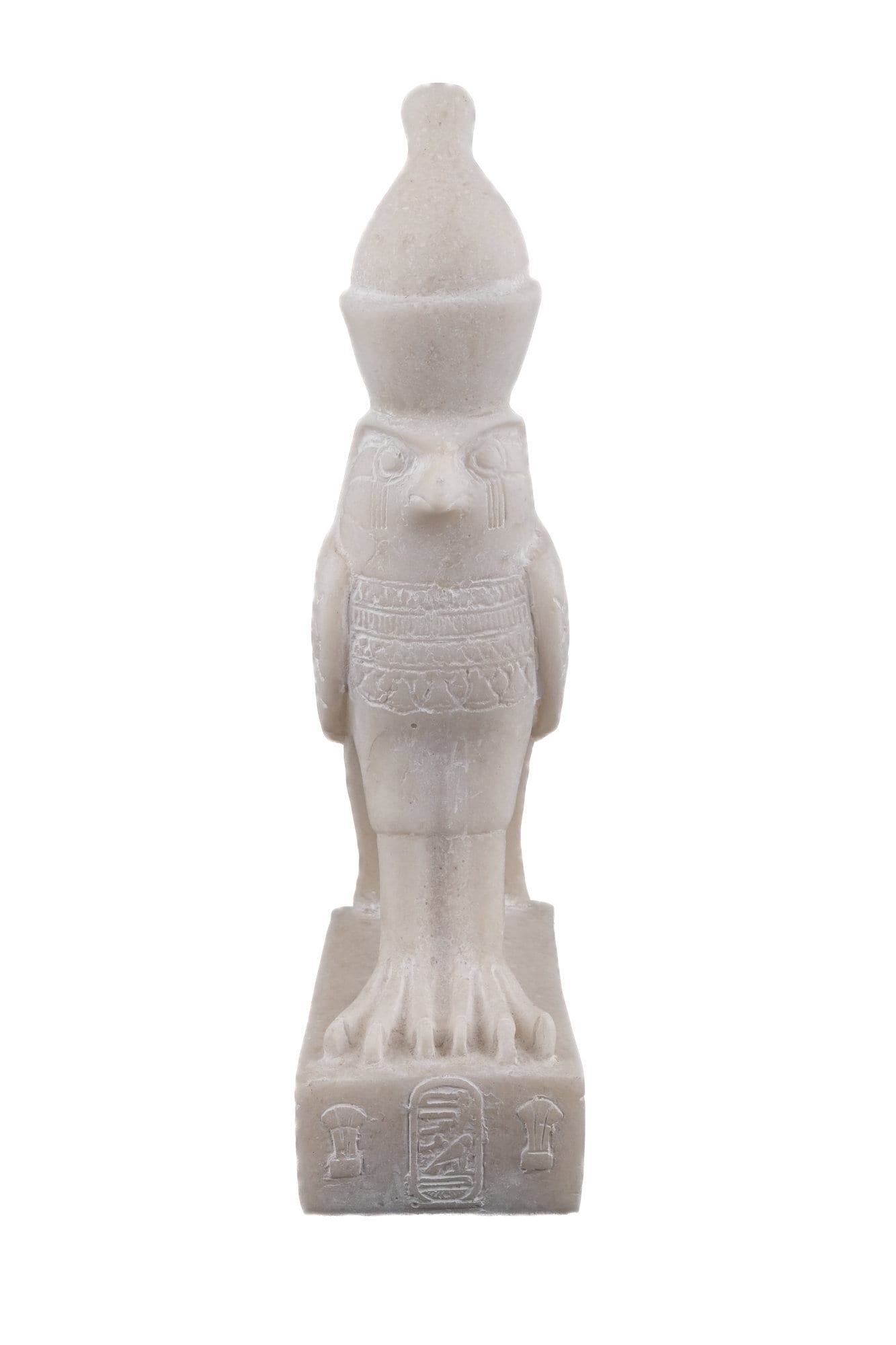 Ancient Egyptian Statue of Horus god Falcon Bird sculpture large alabaster stone made in Egypt