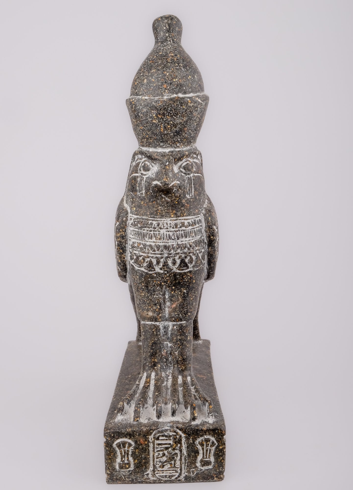 Ancient Egyptian Statue of Horus god Falcon Bird sculpture large granite stone made in Egypt