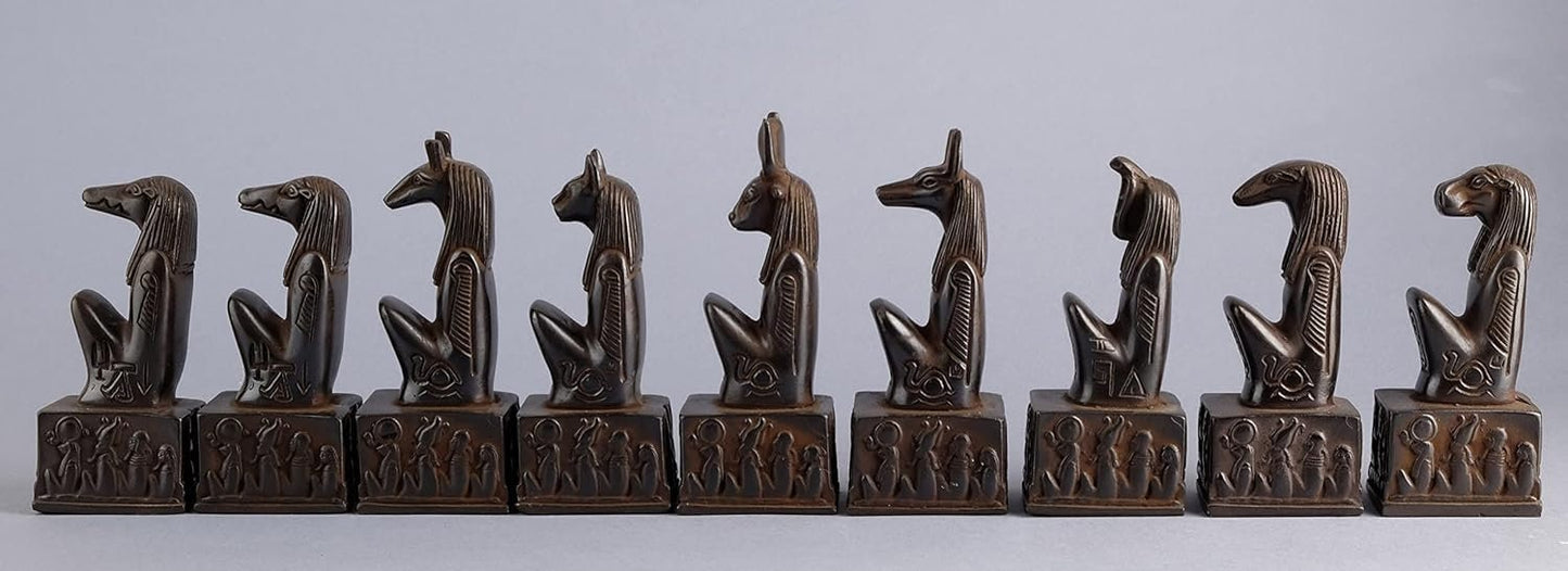 Unique ancient Egyptian Gods, Anubis, Seth, Bastet, Hathor, Khnum, Sobek, Apep, Taweret, a beautiful Egyptian statues made in Egypt