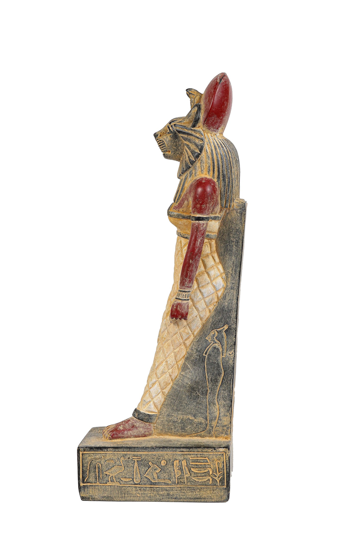 Ancient Egyptian statue of goddess Sekhmet standing unique Egyptian Art handcrafted heavy stone made in Egypt
