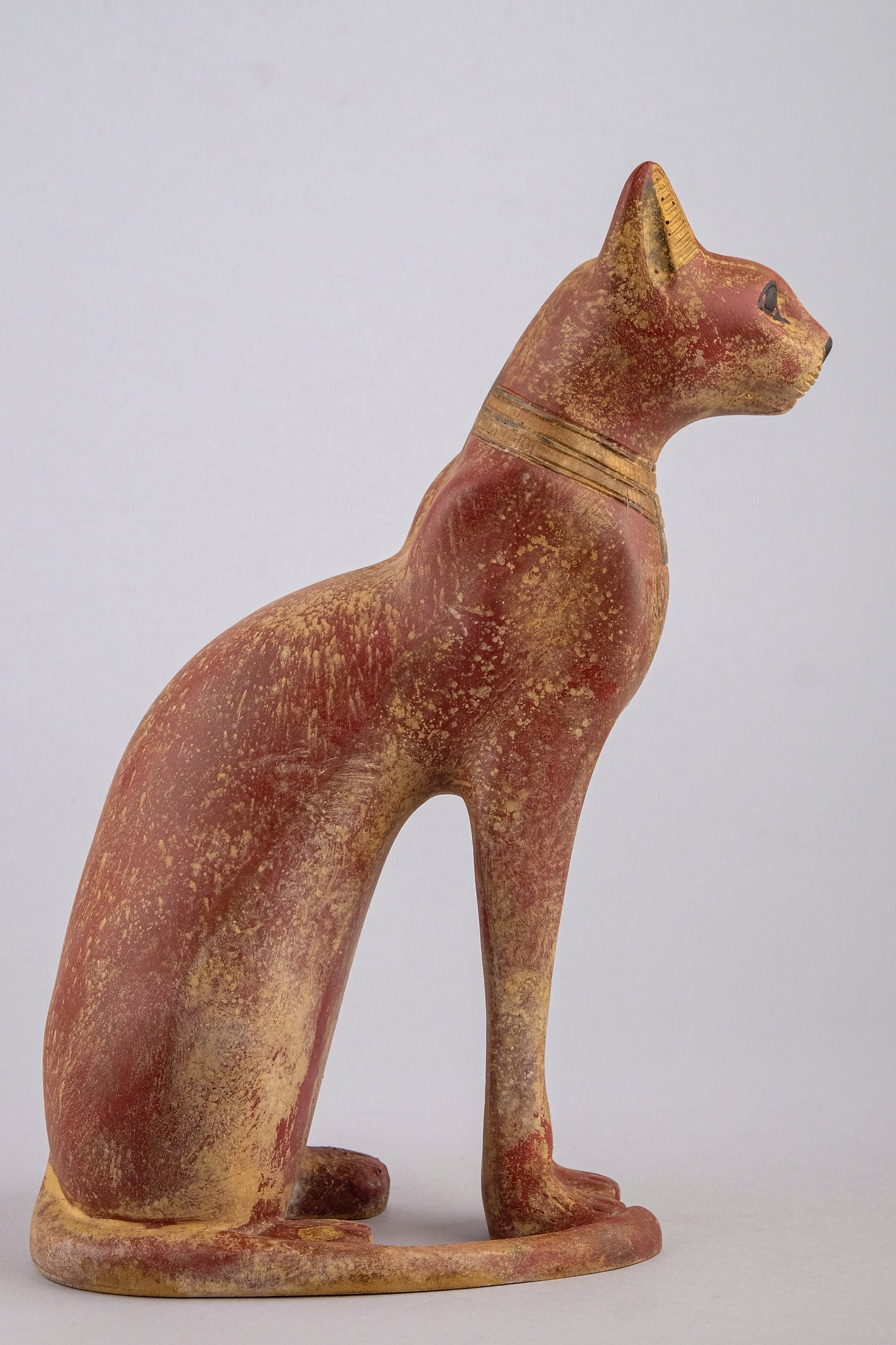 Unique ancient Egyptian Bastet cat Statue heavy stone sculpture made in Egypt