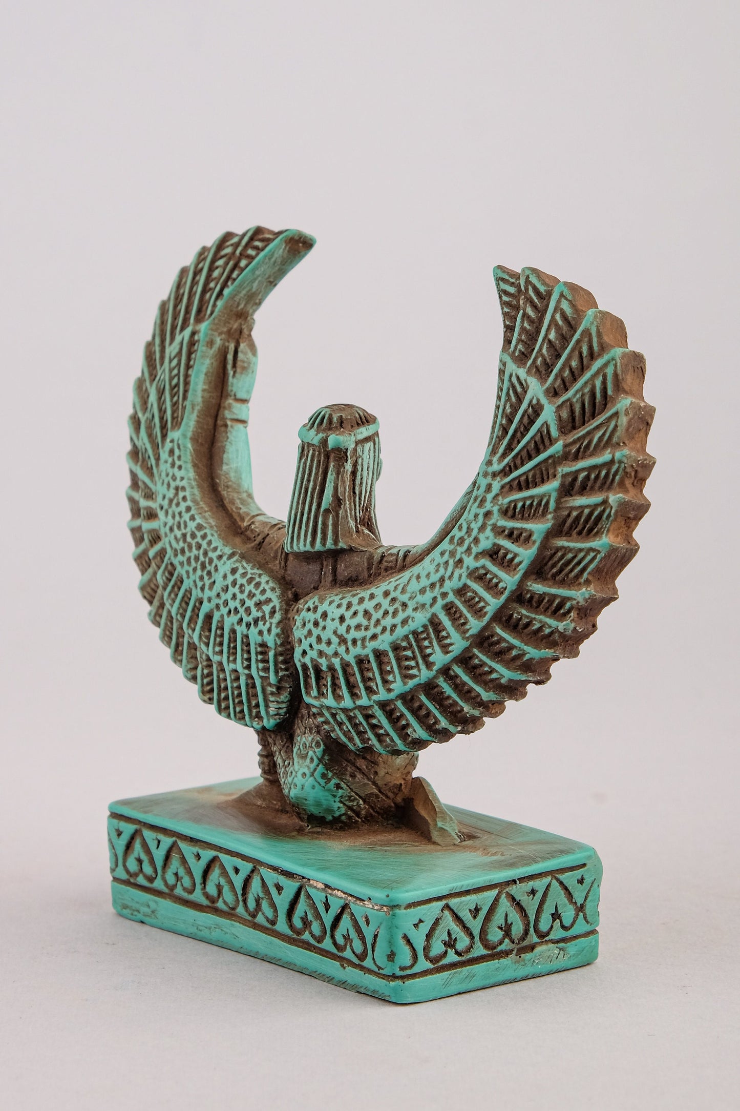 Ancient Egyptian statue of Isis wings symbol of fertility made in Egypt