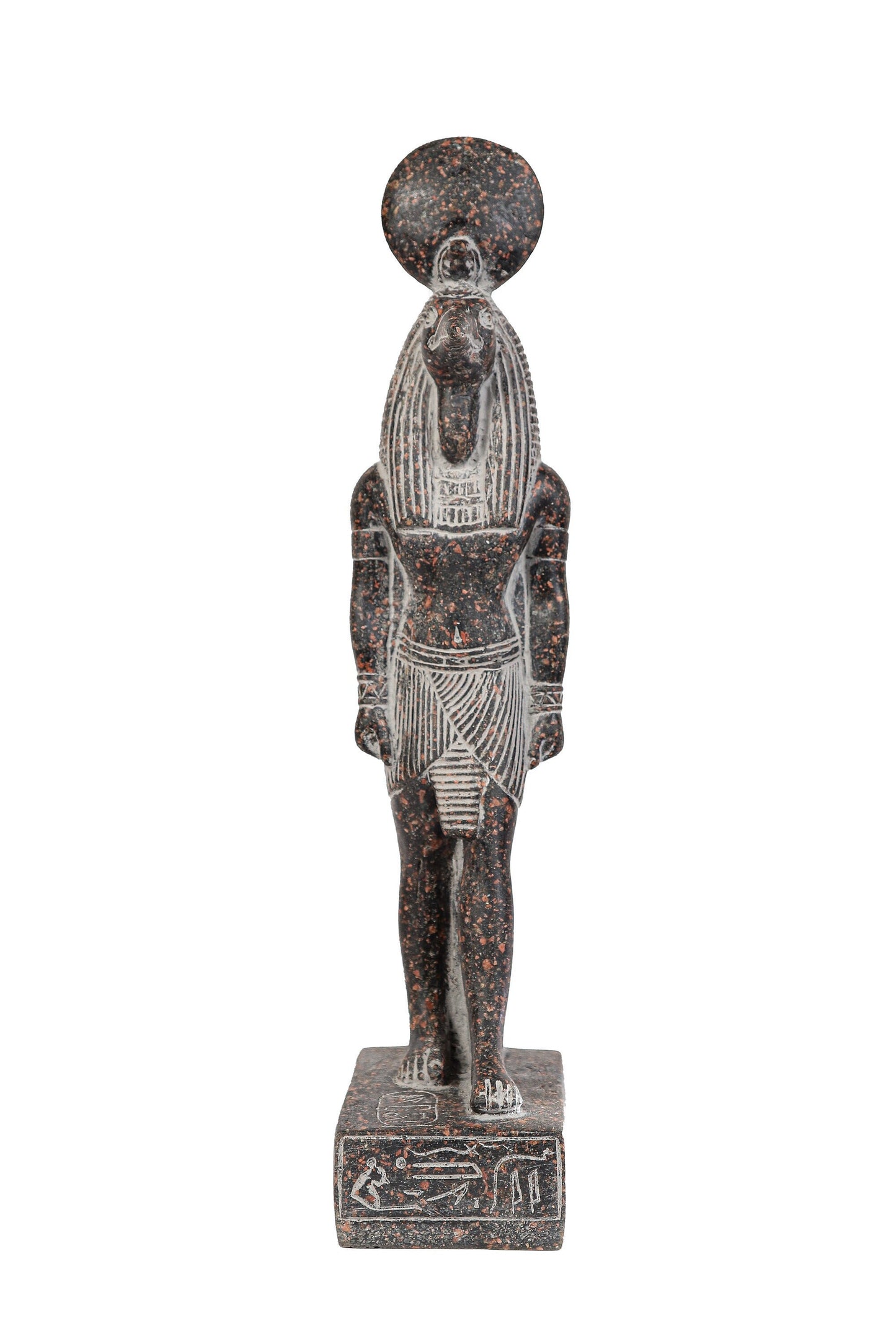 Ancient Egyptian statue of Thoth symbol of moon, magic, and master of knowledge . granite stone made in Egypt
