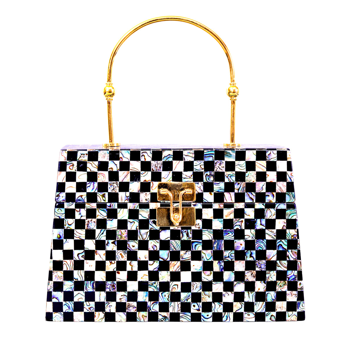 vintage Handbag in real Mother of Pearl