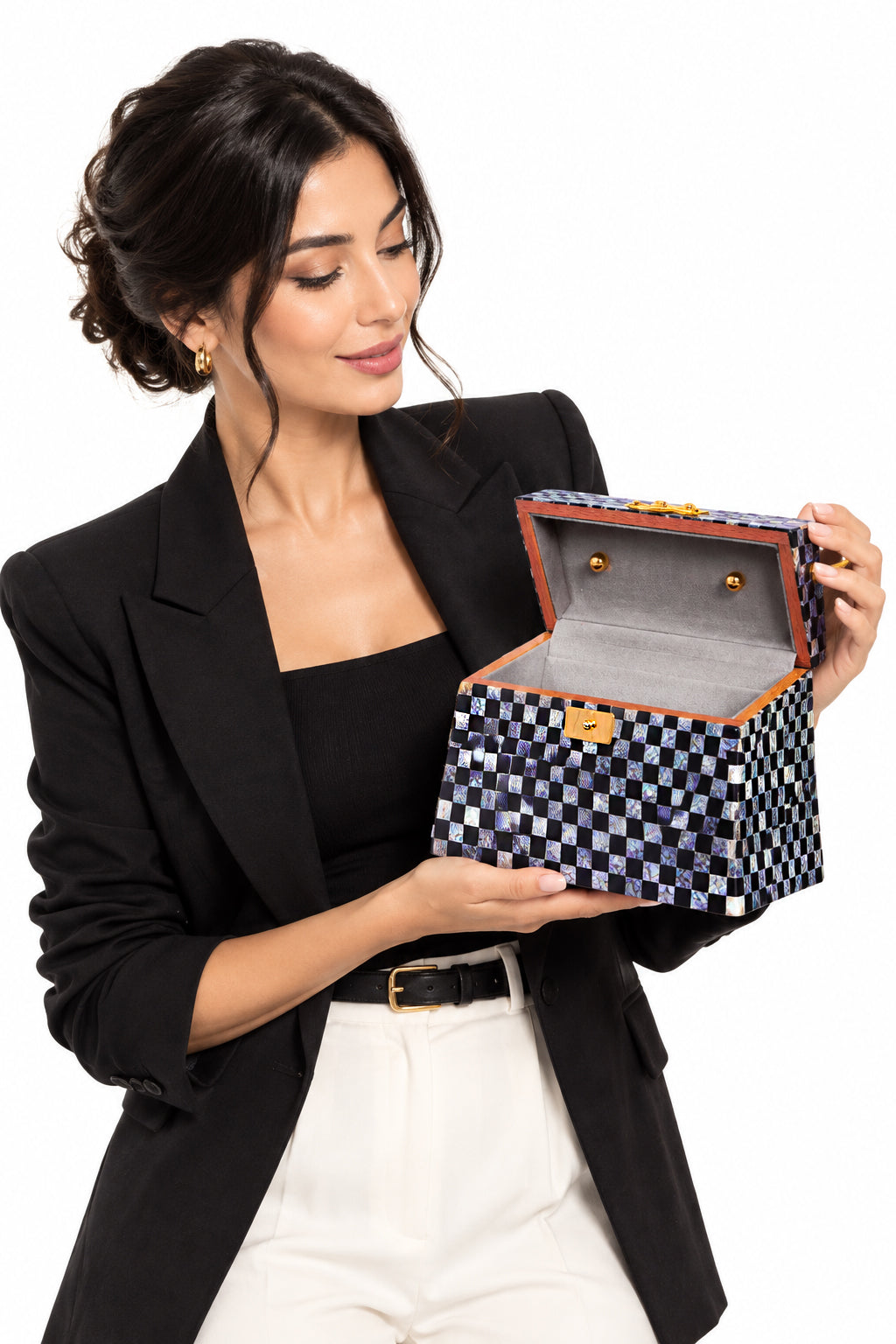 vintage Handbag in real Mother of Pearl