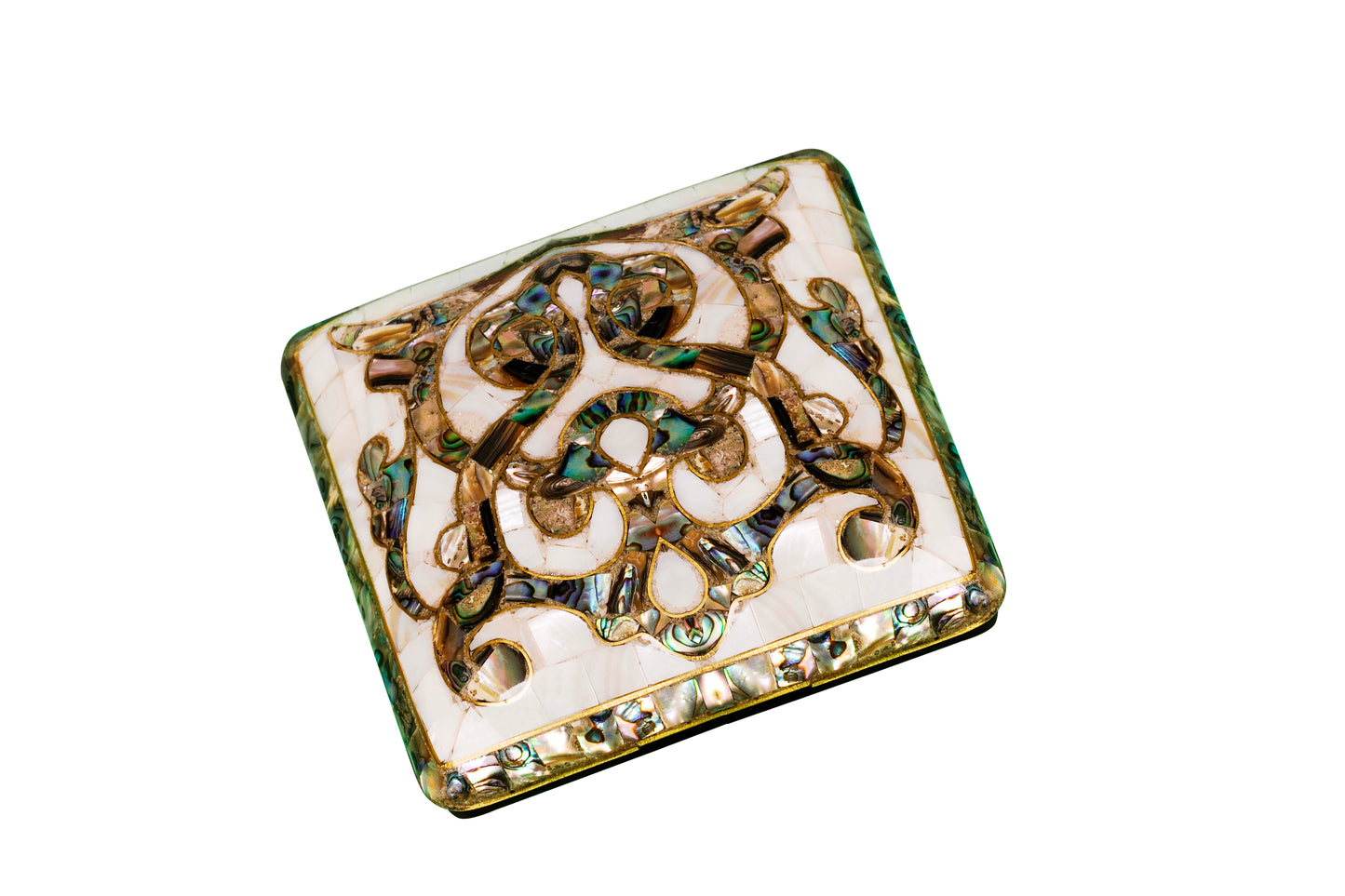 Elegant Mother-of-Pearl Trinket Box