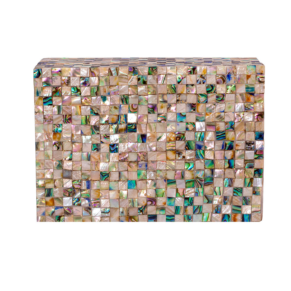 Egyptian jewelry box inlaid with mother of pearl