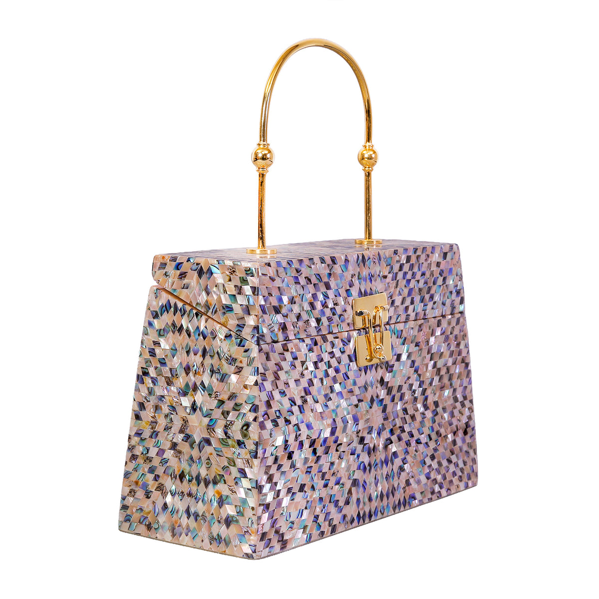 vintage Handbag in real Mother of Pearl