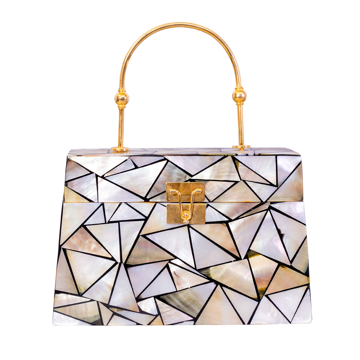 vintage Handbag in real Mother of Pearl