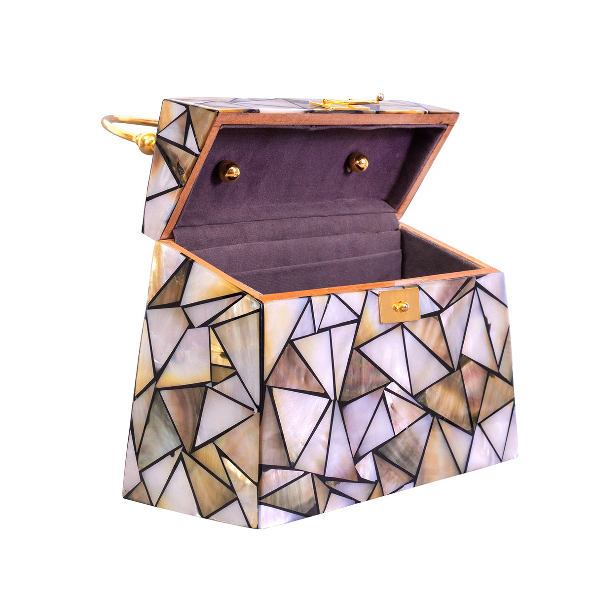 vintage Handbag in real Mother of Pearl
