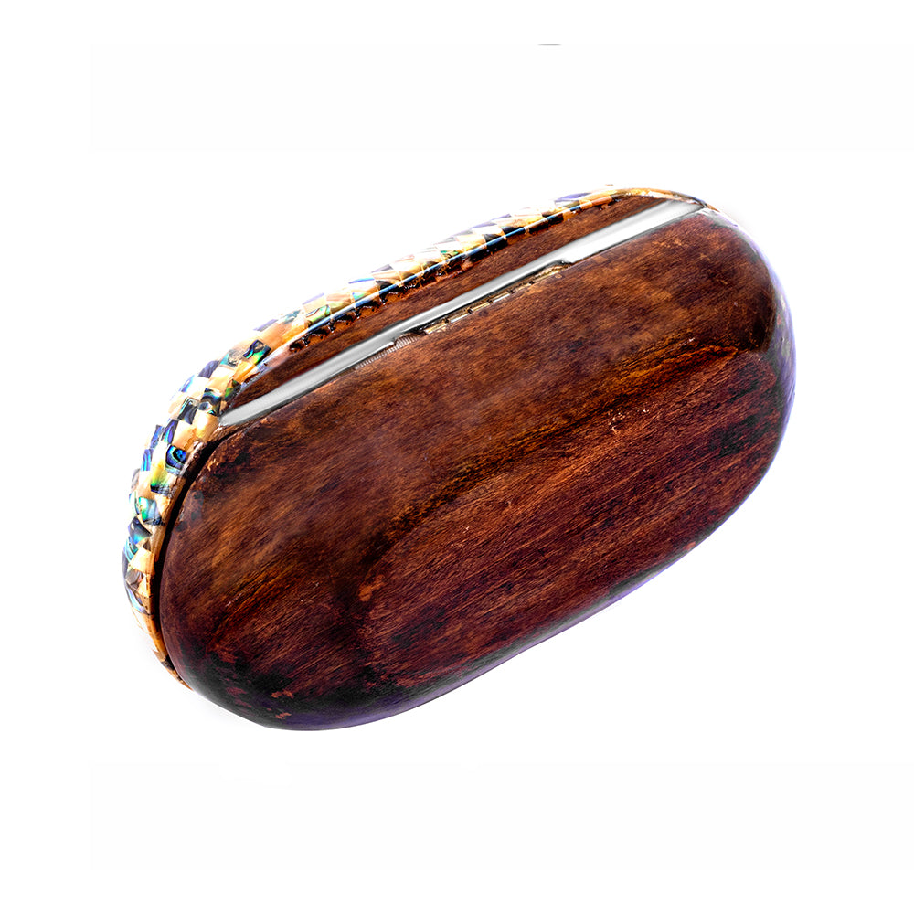 Egyptian jewelry box inlaid with mother of pearl
