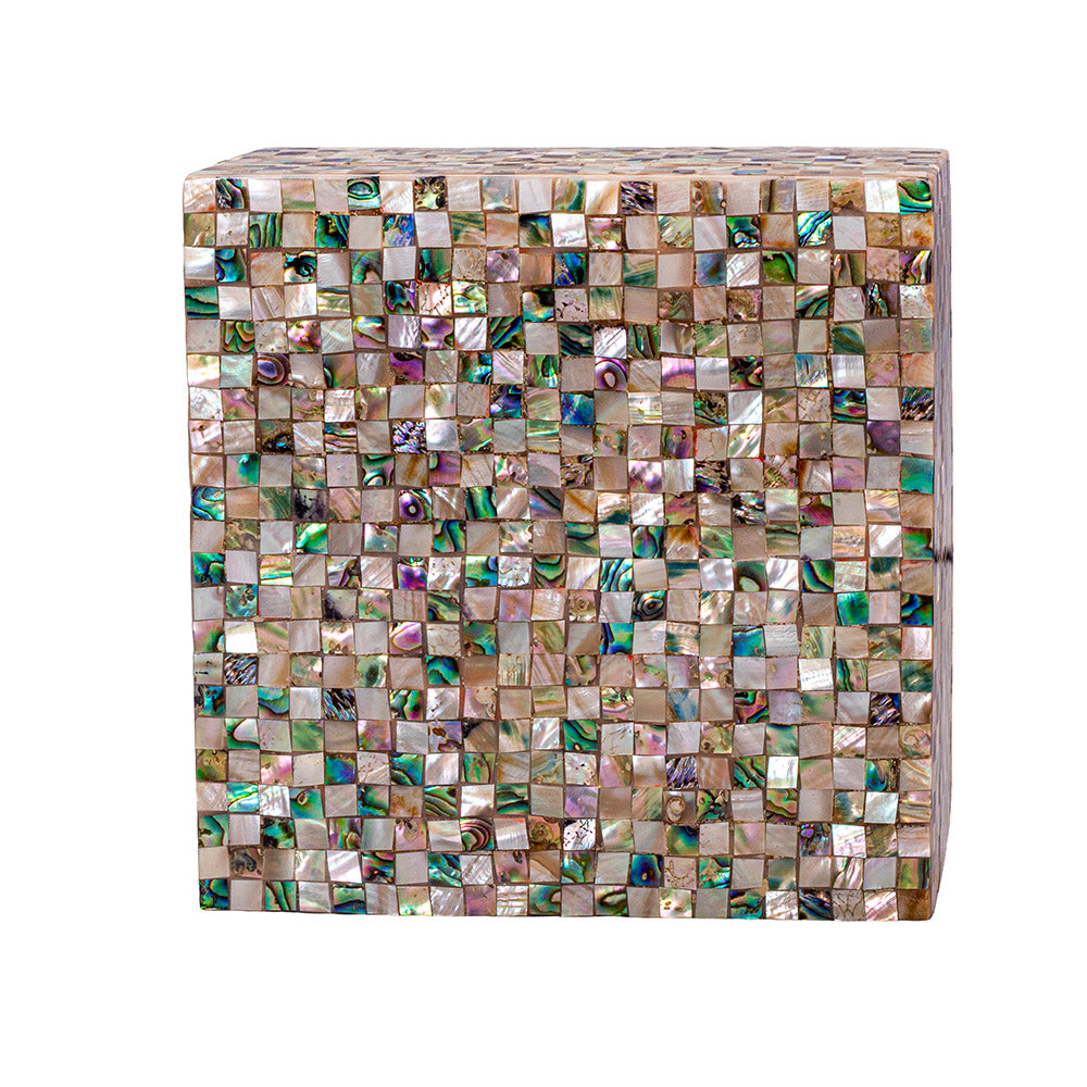 Egyptian jewelry box inlaid with mother of pearl
