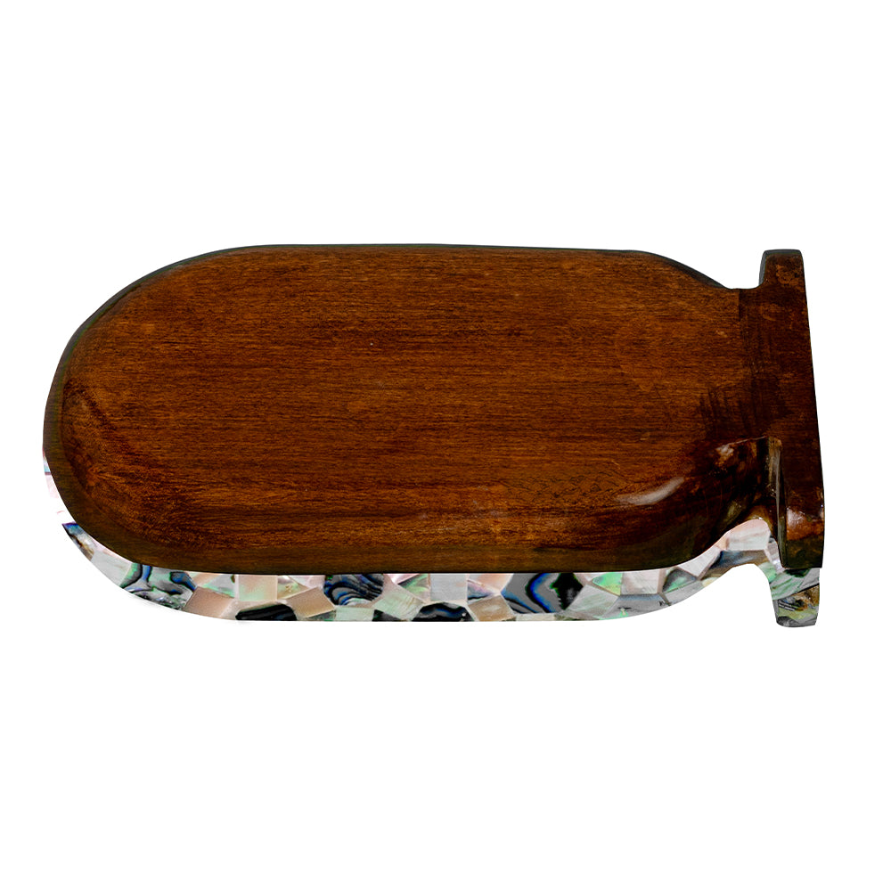 Egyptian jewelry box inlaid with mother of pearl