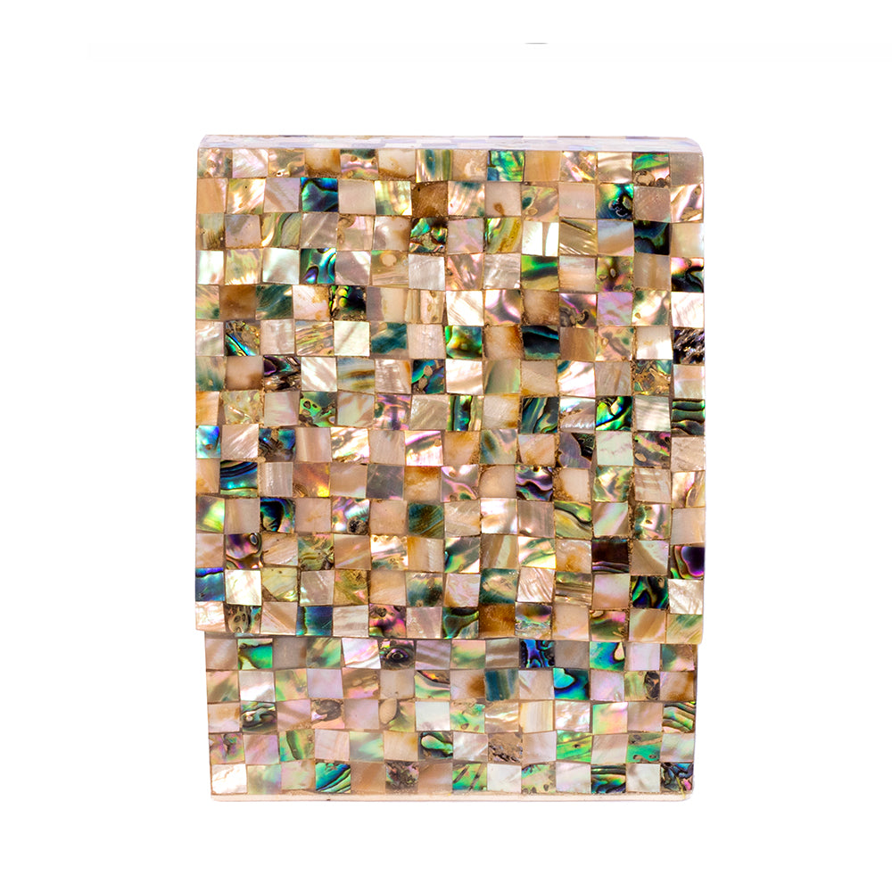 Egyptian jewelry box inlaid with mother of pearl