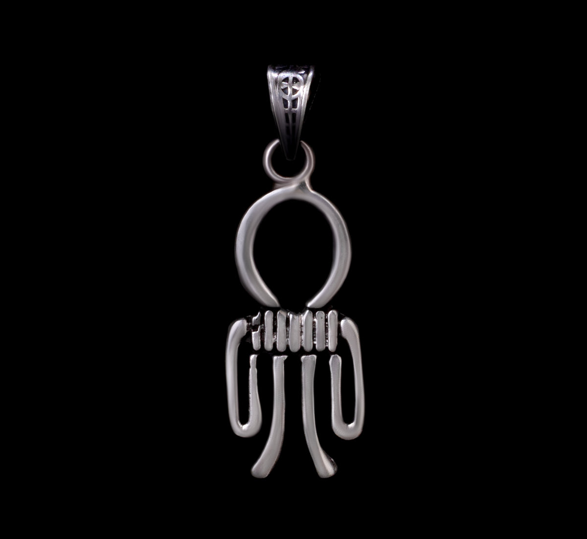 Ancient Egyptian Tyet / Knot of Isis Pendant with 925 Sterling Silver Chain Necklace