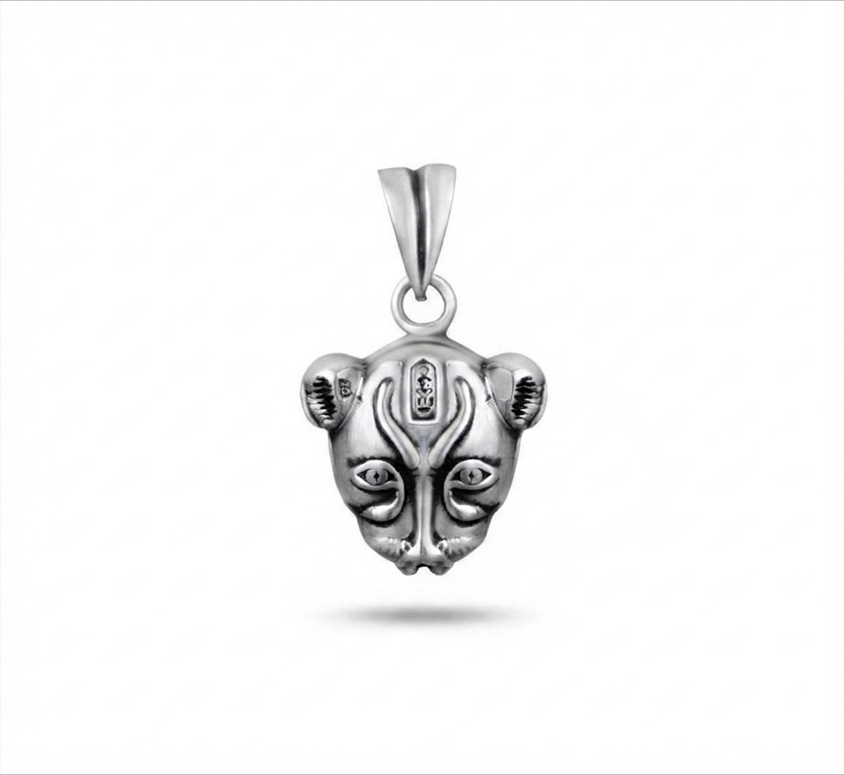Sterling Silver Egyptian Goddess Sekhmet 925 Pendant Necklace