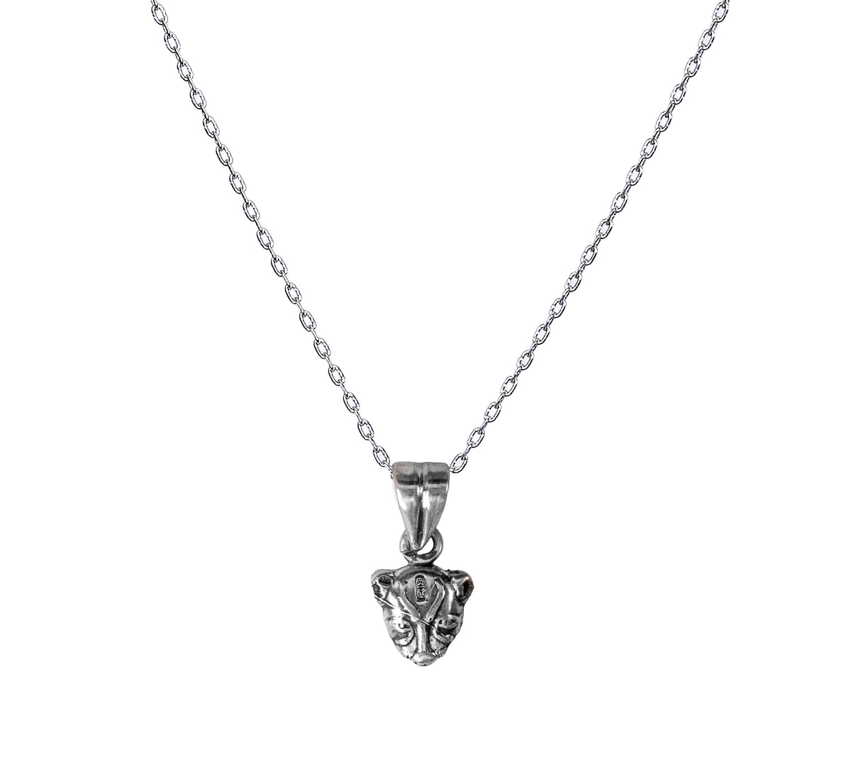 Sterling Silver Egyptian Goddess Sekhmet 925 Pendant Necklace